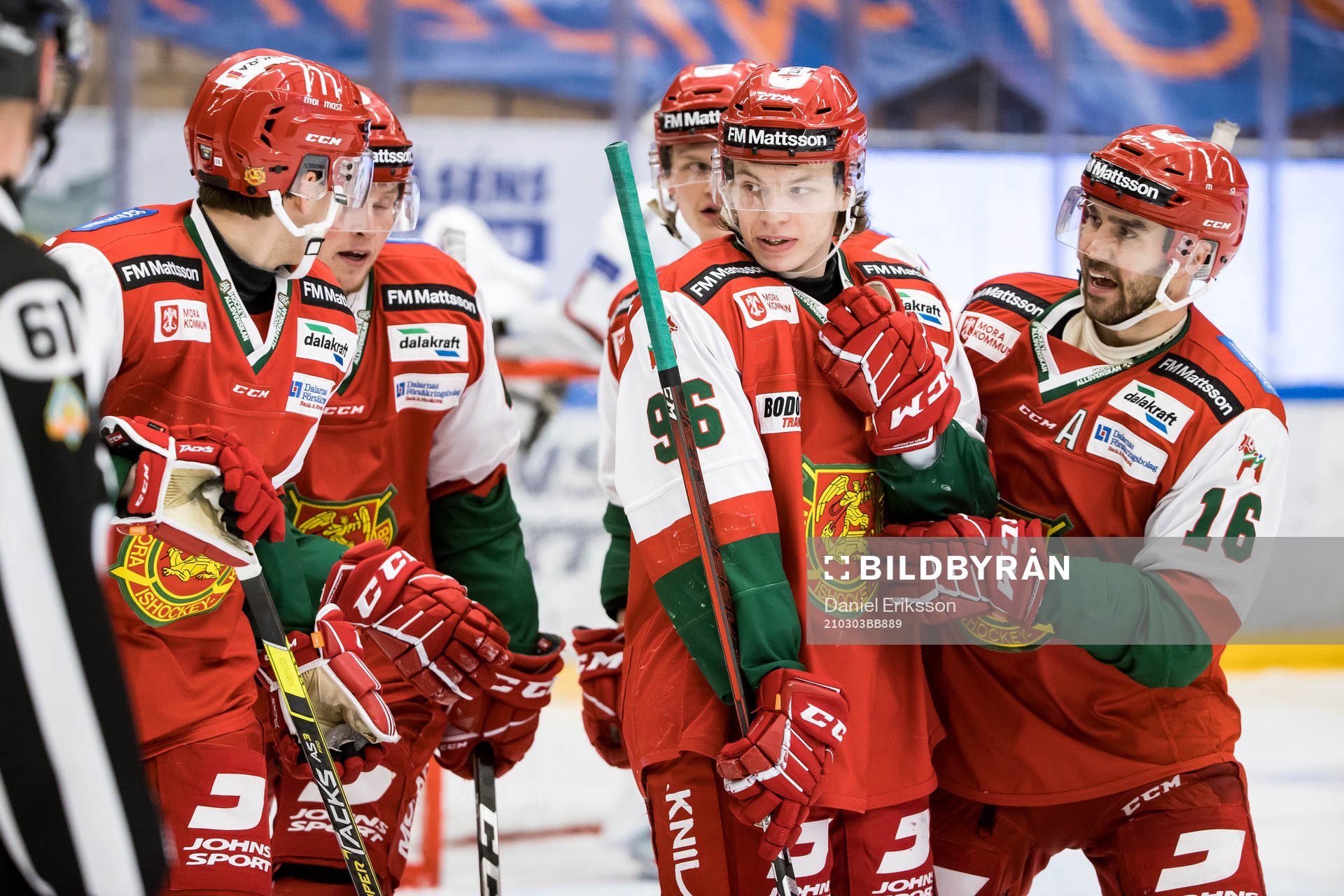 Moras Lucas Wernblom och Moras Ludvig Larsson jubel