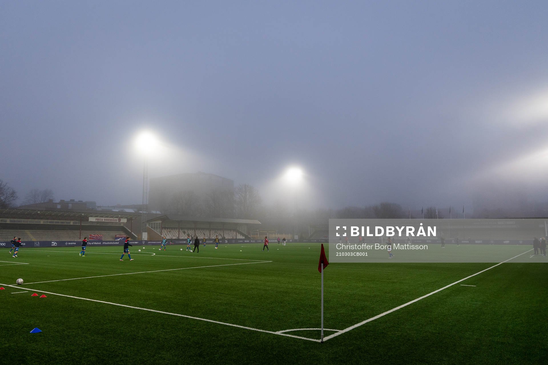 General view over Malmö IP prior to the UEFA women's