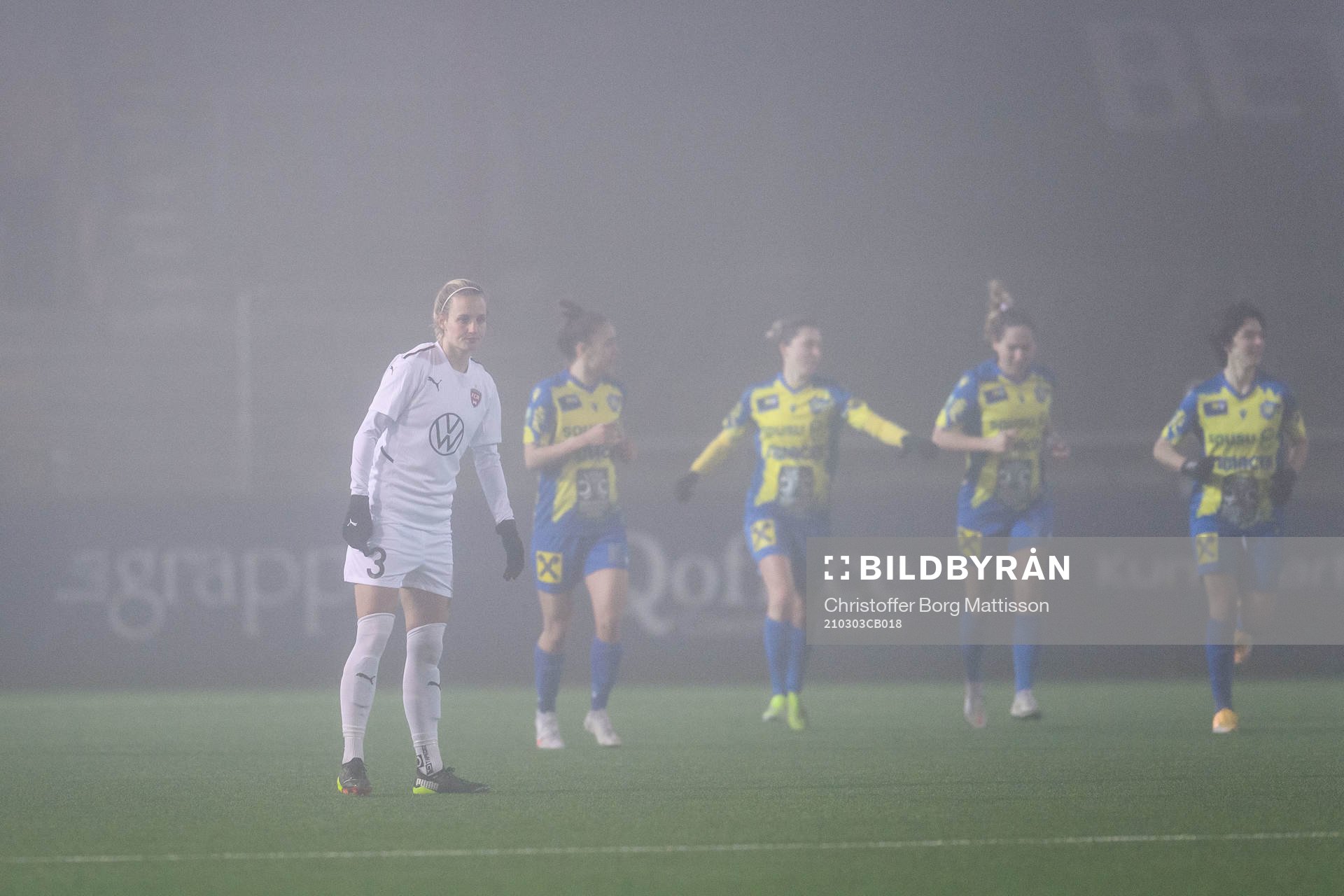 Nathalie Björn of Rosengård looks dejected