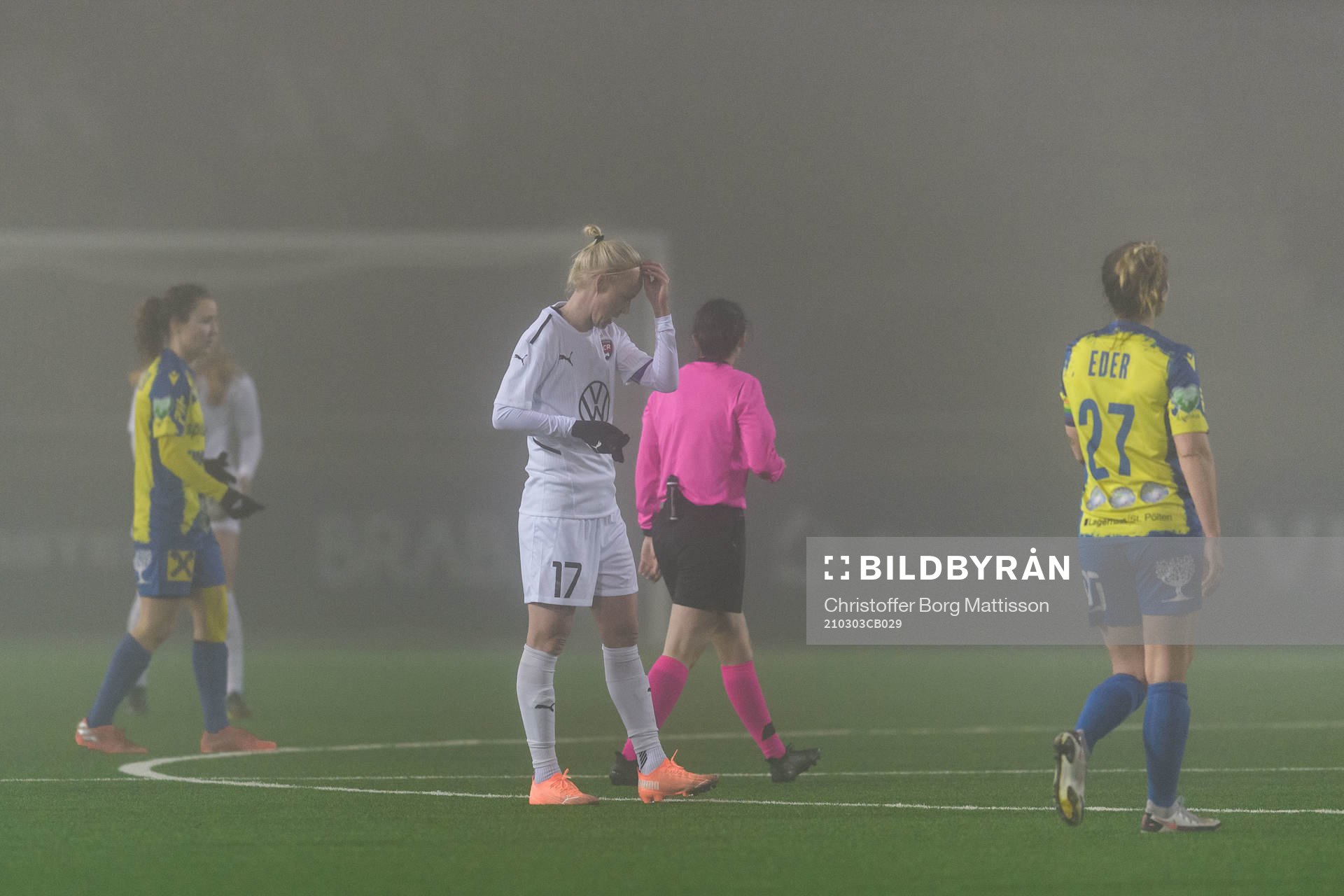 Caroline Seger of Rosengård looks dejected