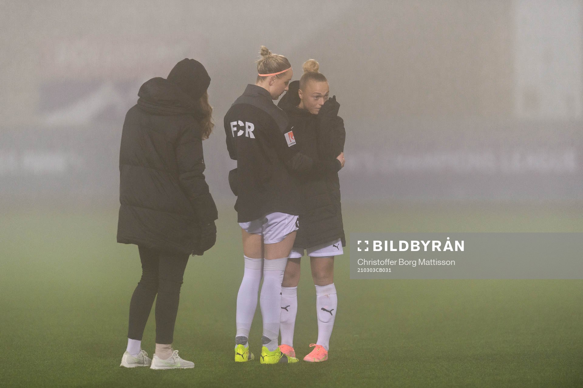 Sanne Troelsgaard and Hanna Bennison of Rosengård look