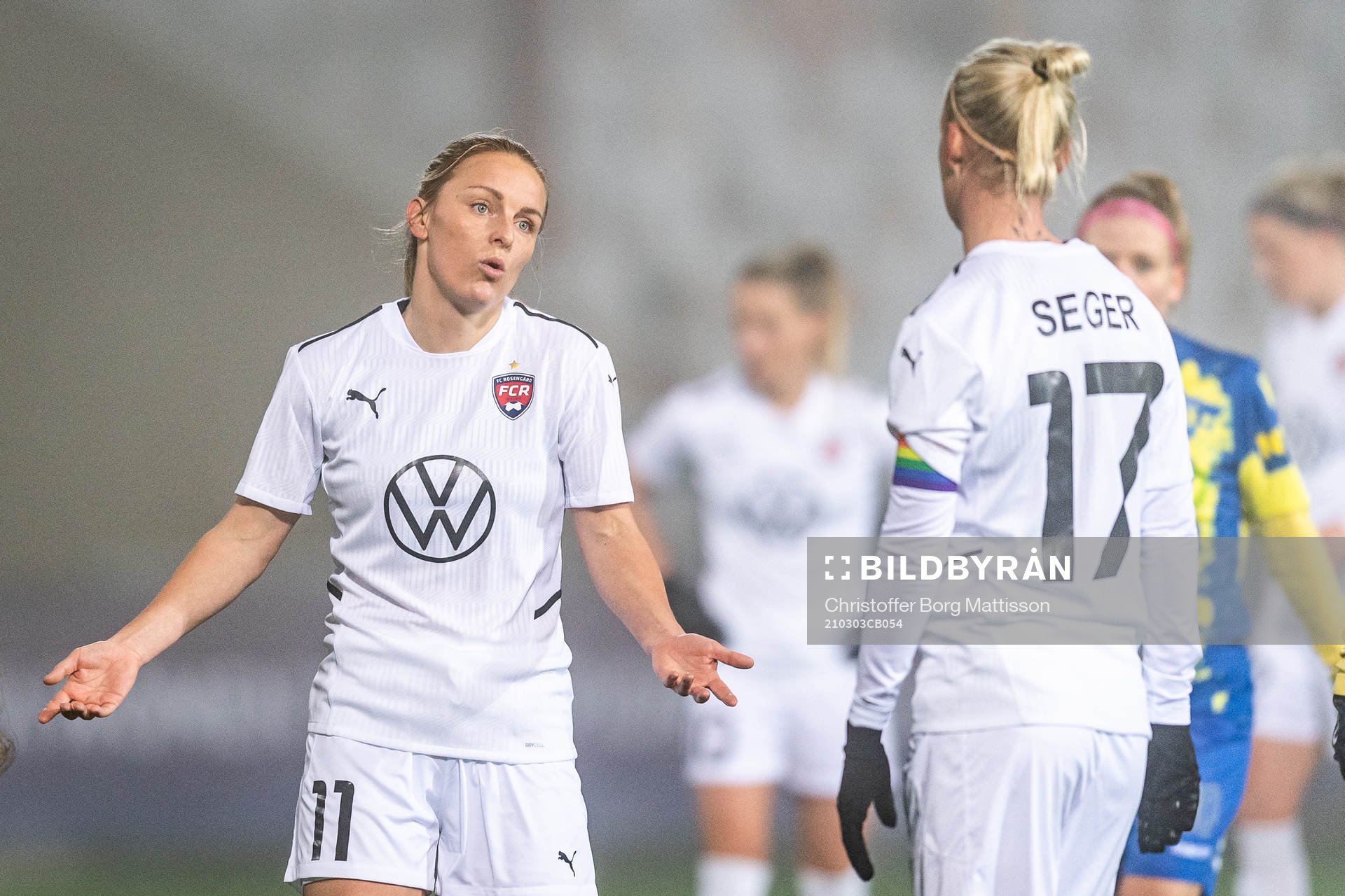 Mimmi Larsson and Caroline Seger of Rosengård