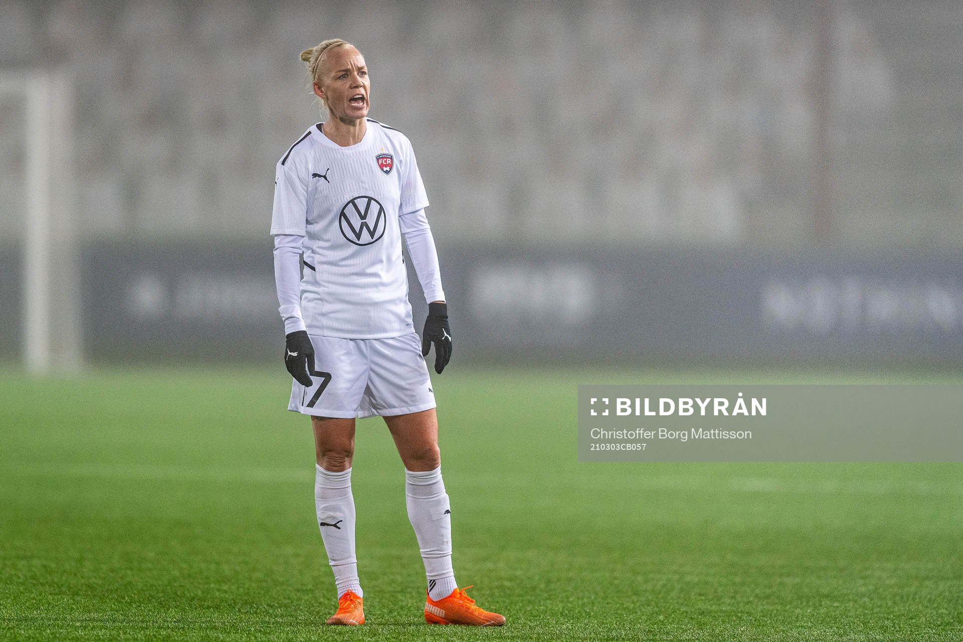 Caroline Seger of Rosengård looks dejected