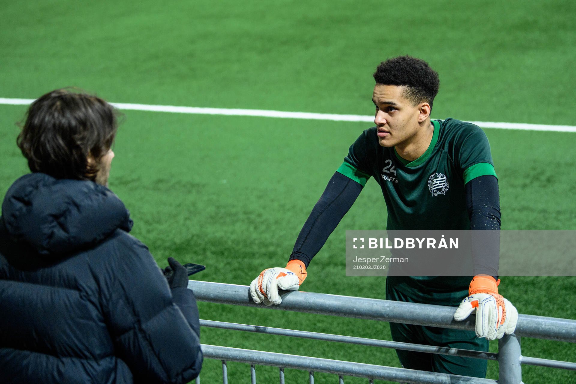 Hammarbys målvakt Oliver Dovin