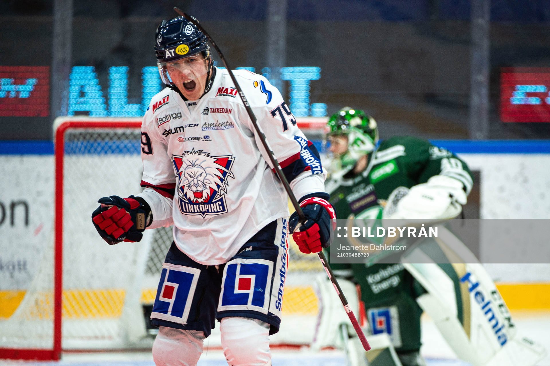 Linköpings Patrik Lundh jublar