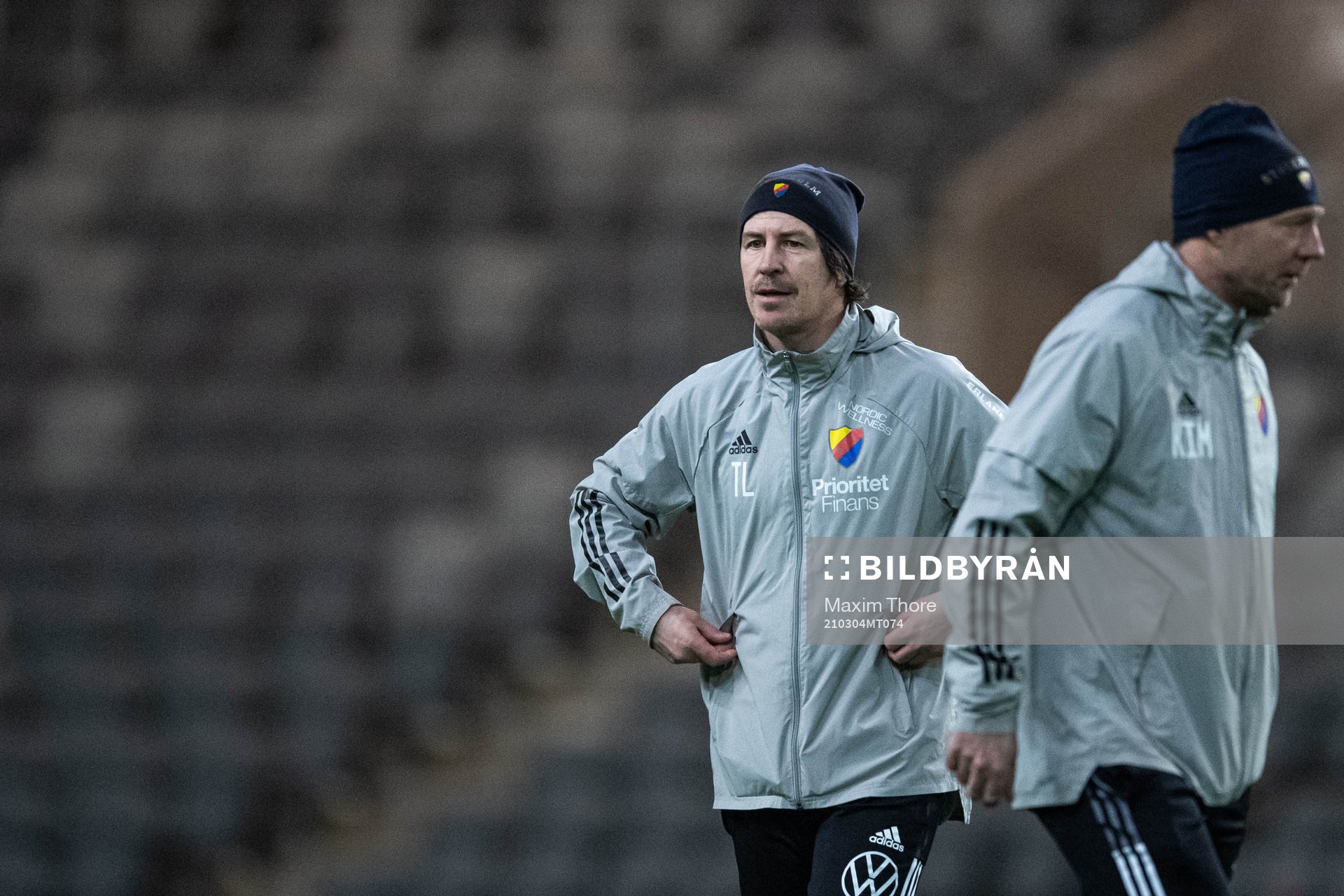Tränare Thomas Lagerlöf och tränare Kim Bergstrand