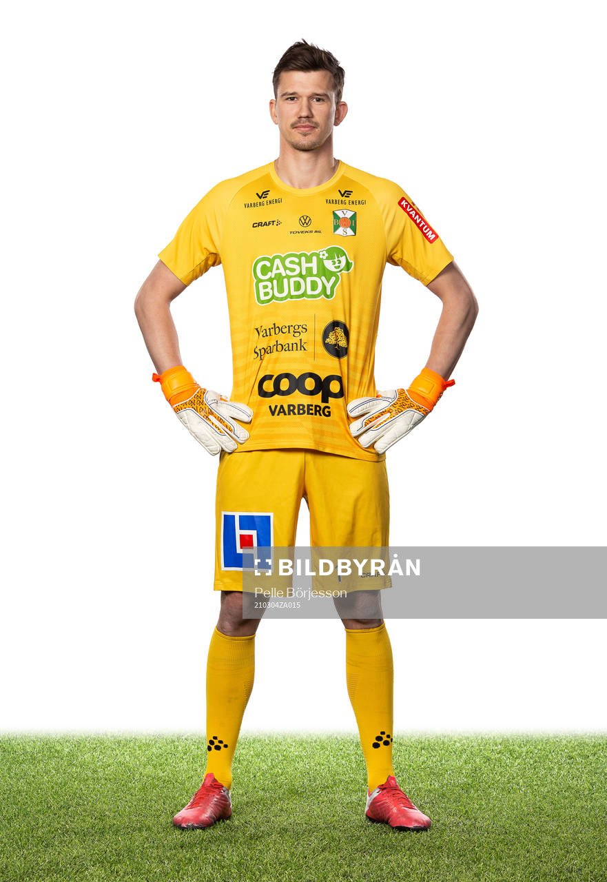 Varbergs målvakt August Strömberg