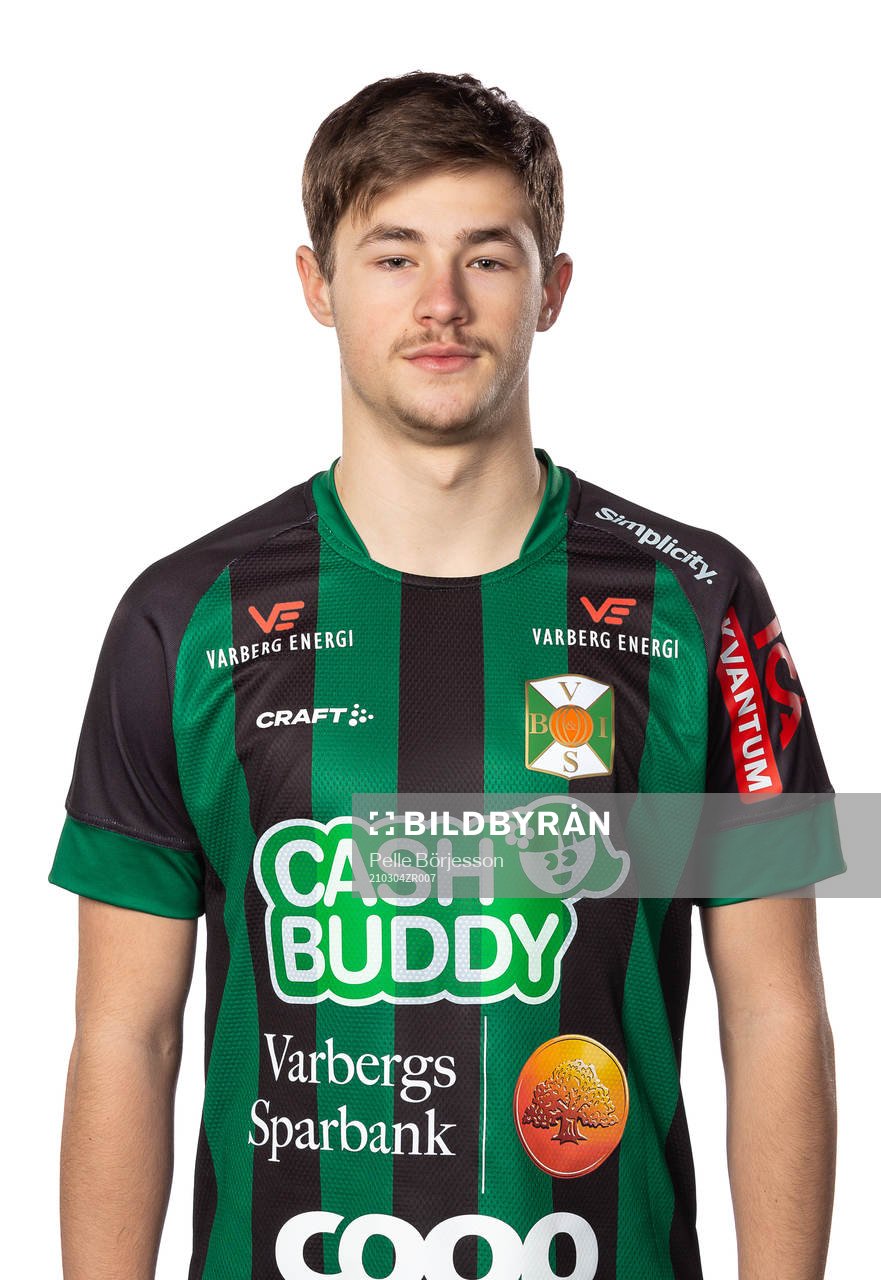 Varbergs Oliver Alfonsi poserar för ett porträtt den 4 mars 2021 i Varberg.
