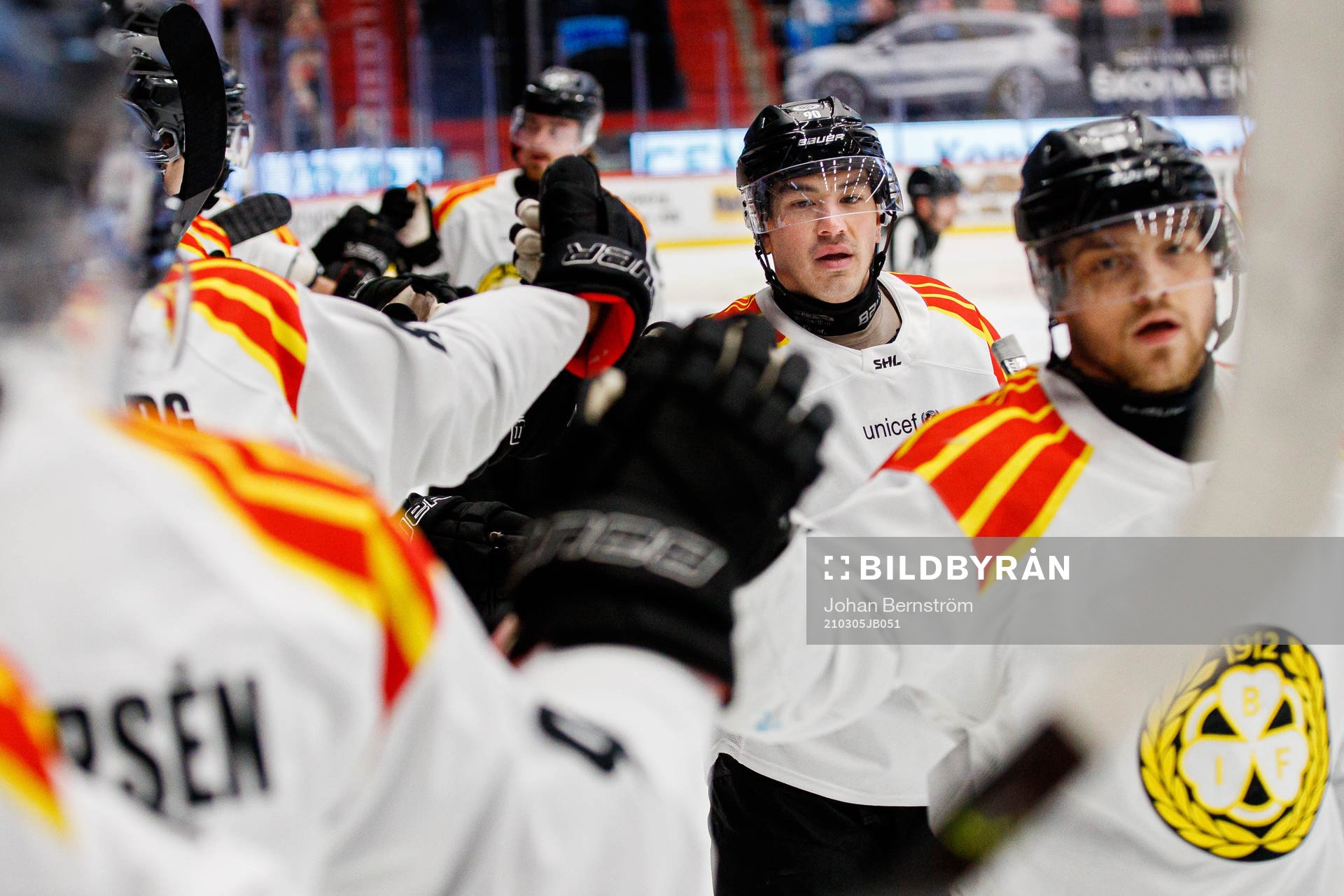 Brynäs Shane Harper jublar