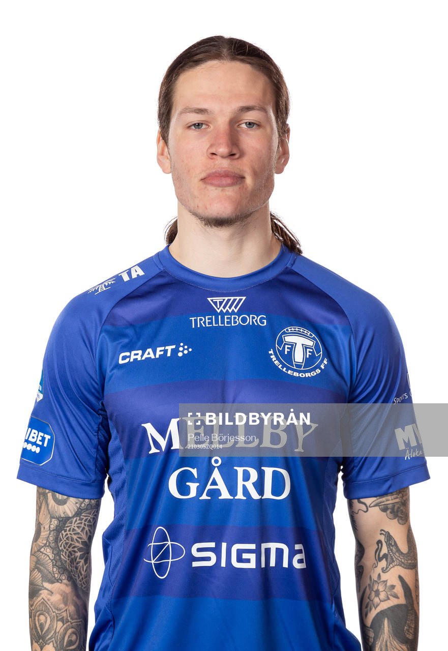 Trelleborgs Isak Jönsson poserar för ett porträtt den 5 mars 2021 i Trelleborg.