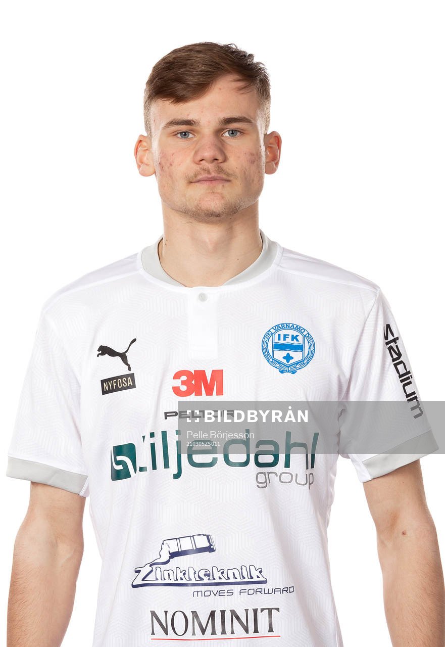 Värnamos Oscar Uddenäs poserar för ett porträtt den 5 mars 2021 i Värnamo.