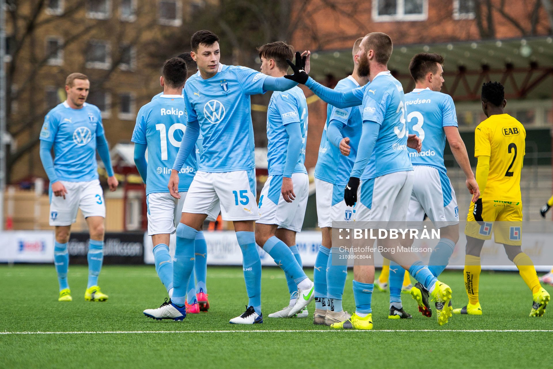Malmö FFs spelare jublar