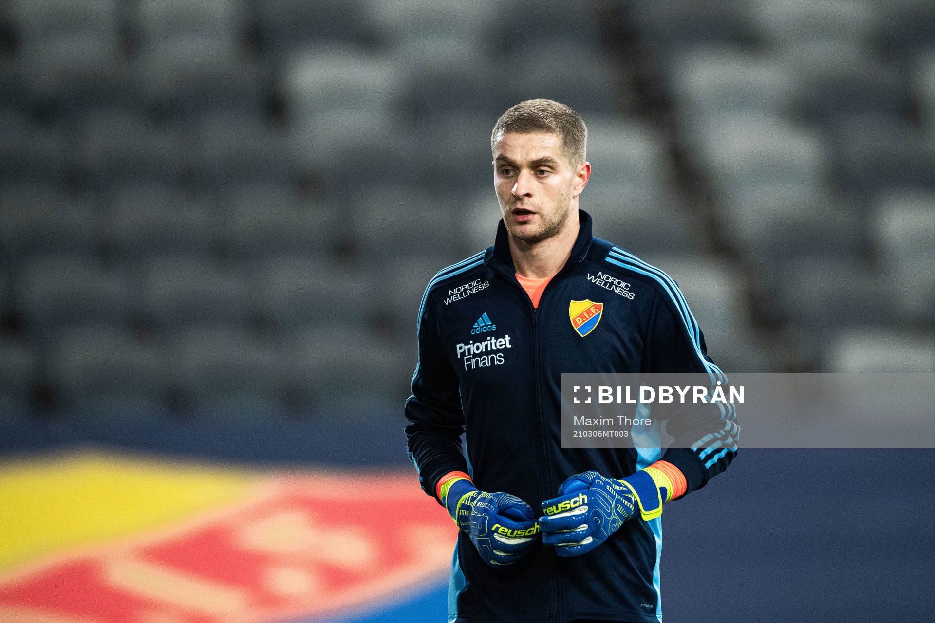 Djurgårdens målvakt Aleksandr Vasyutin