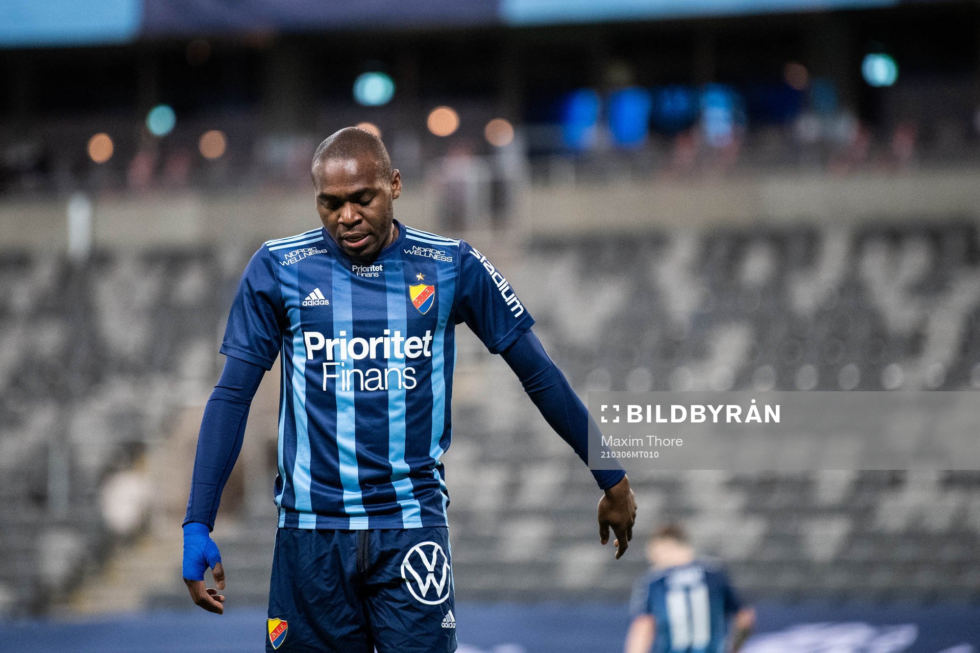 Djurgårdens Edward Chilufya deppar