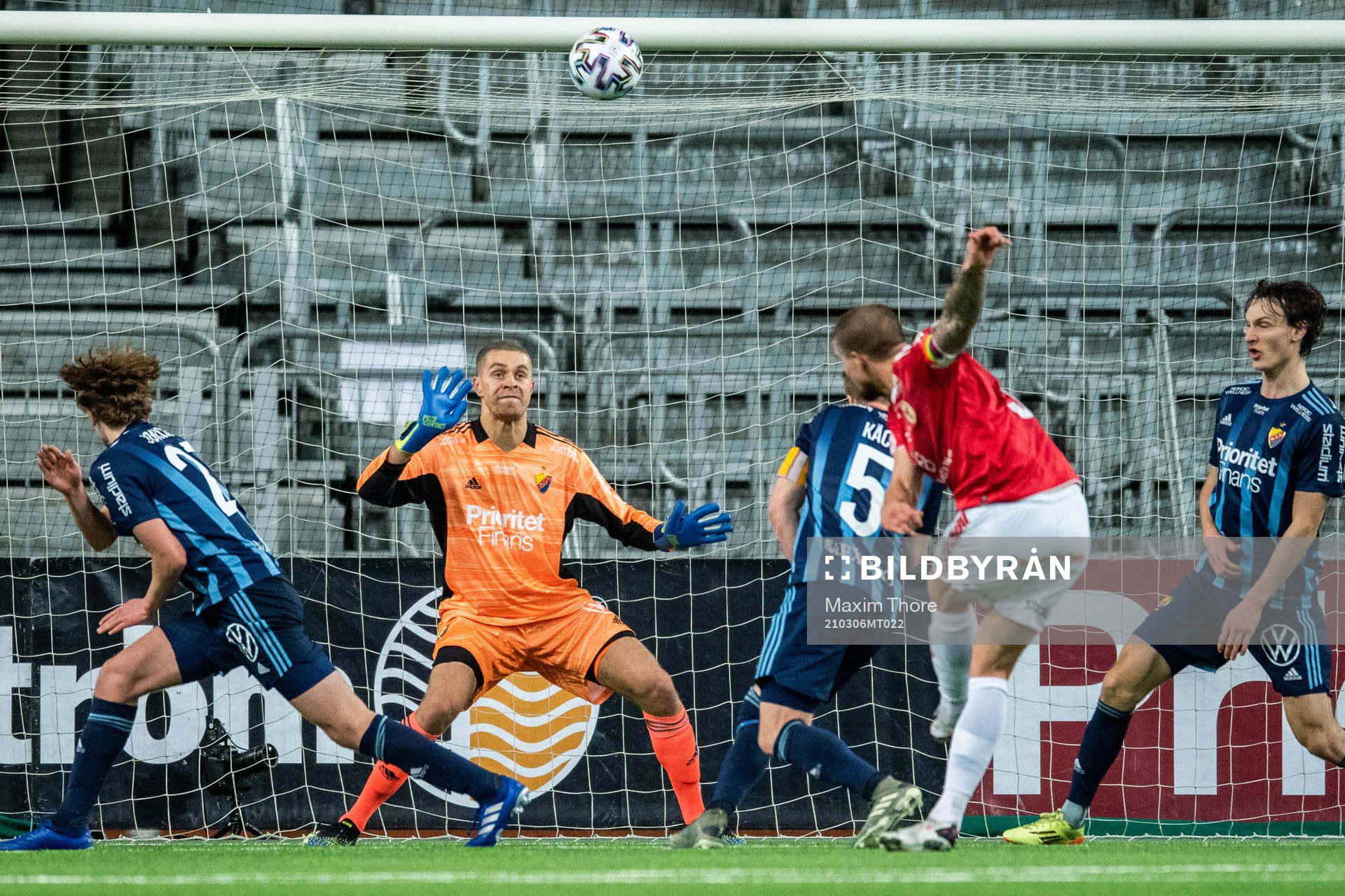 Djurgårdens målvakt Aleksandr Vasyutin