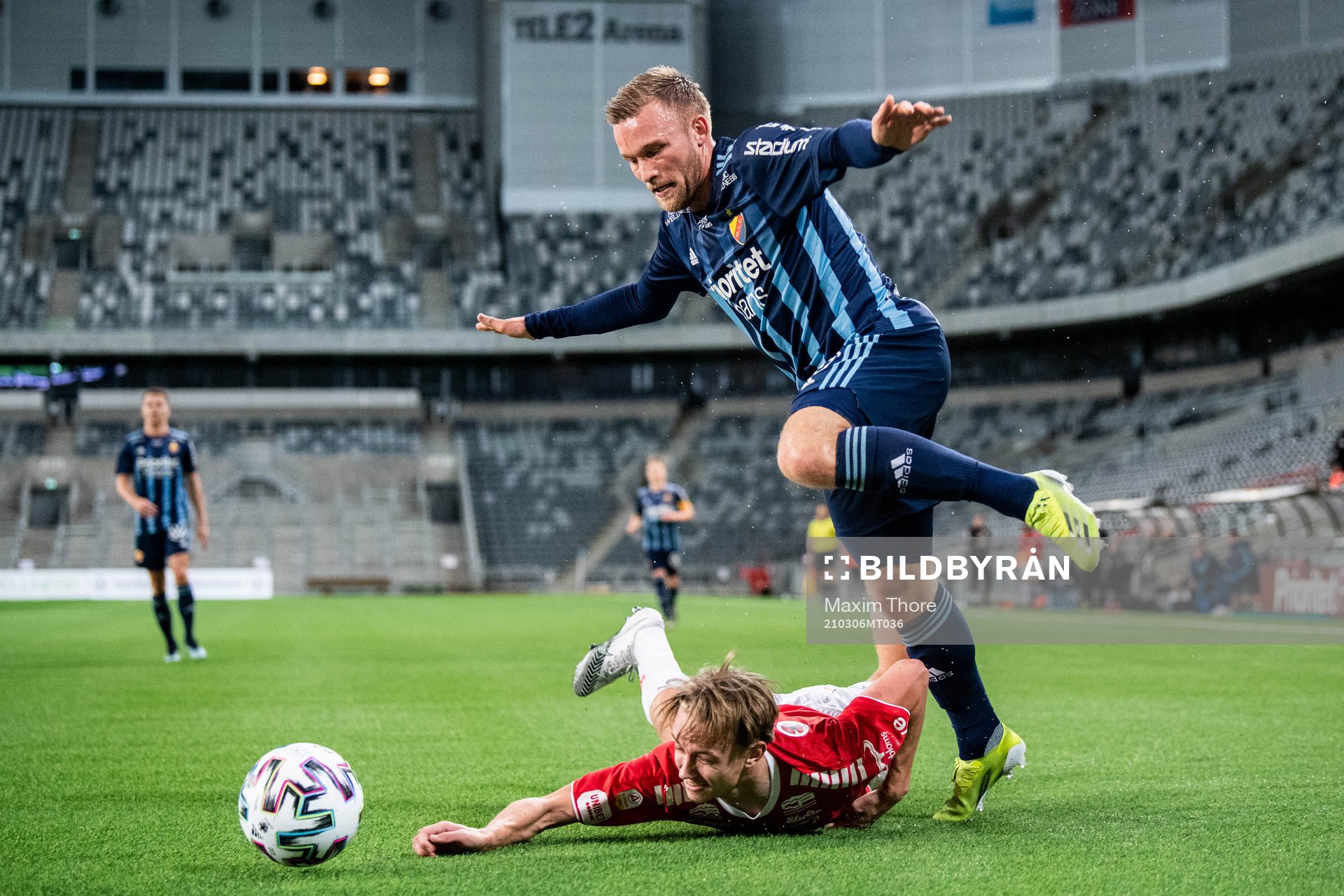 Kalmars Isak Magnusson och Djurgårdens Nicklas Bärkroth