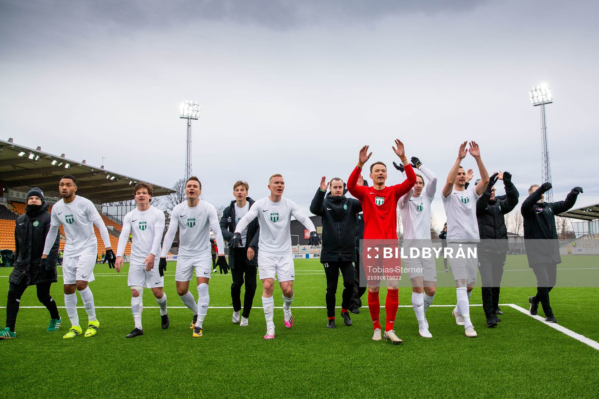 Västerås spelare jublar