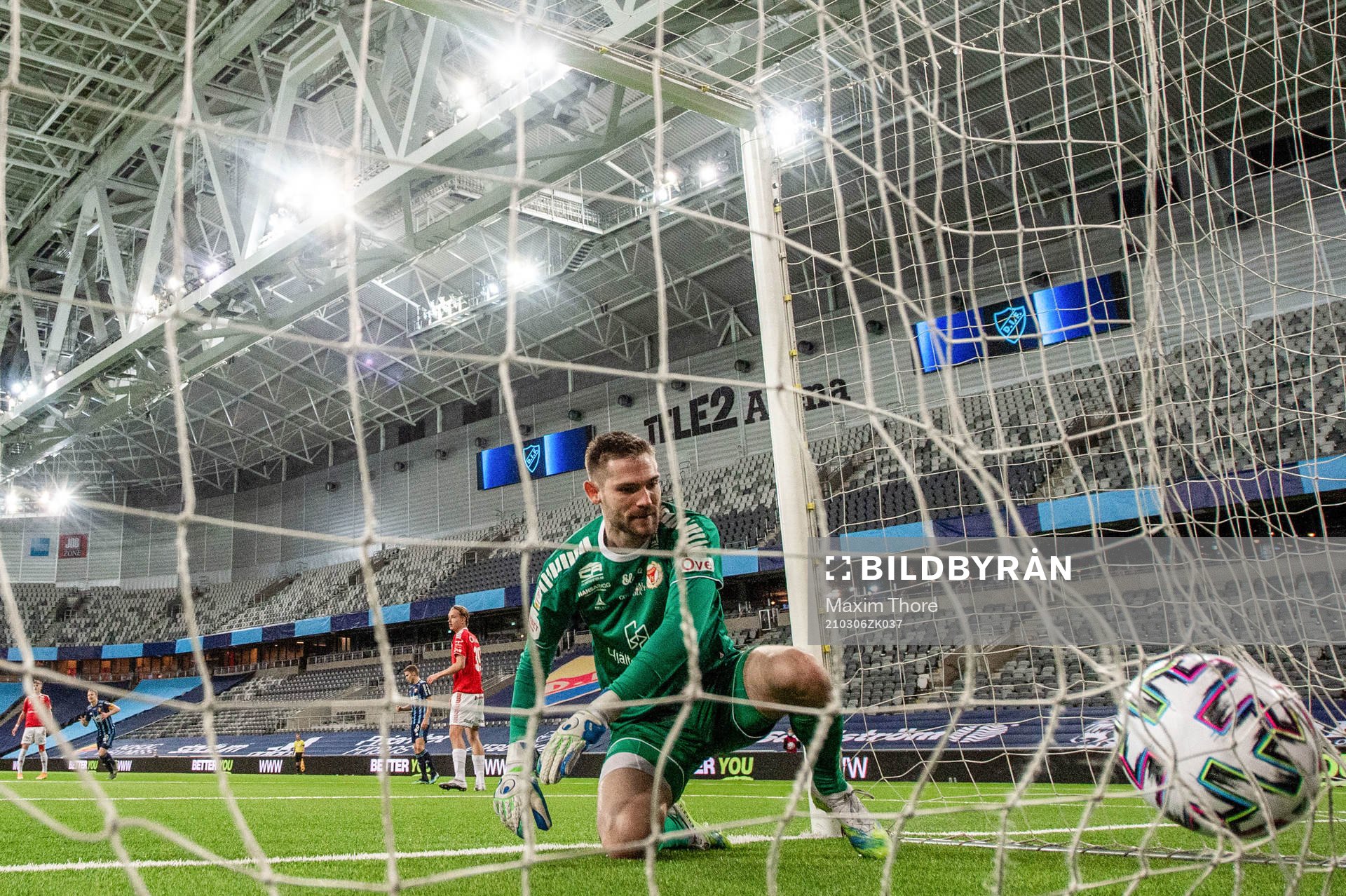 Kalmars målvakt Lucas Hägg Johansson deppar