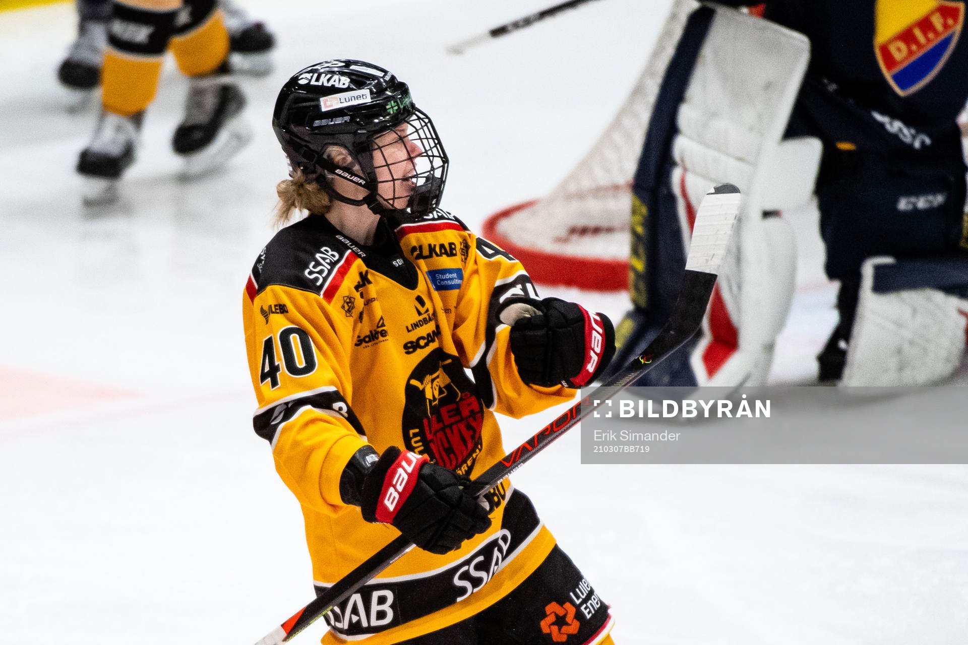 Luleås Noora Tulus jublar