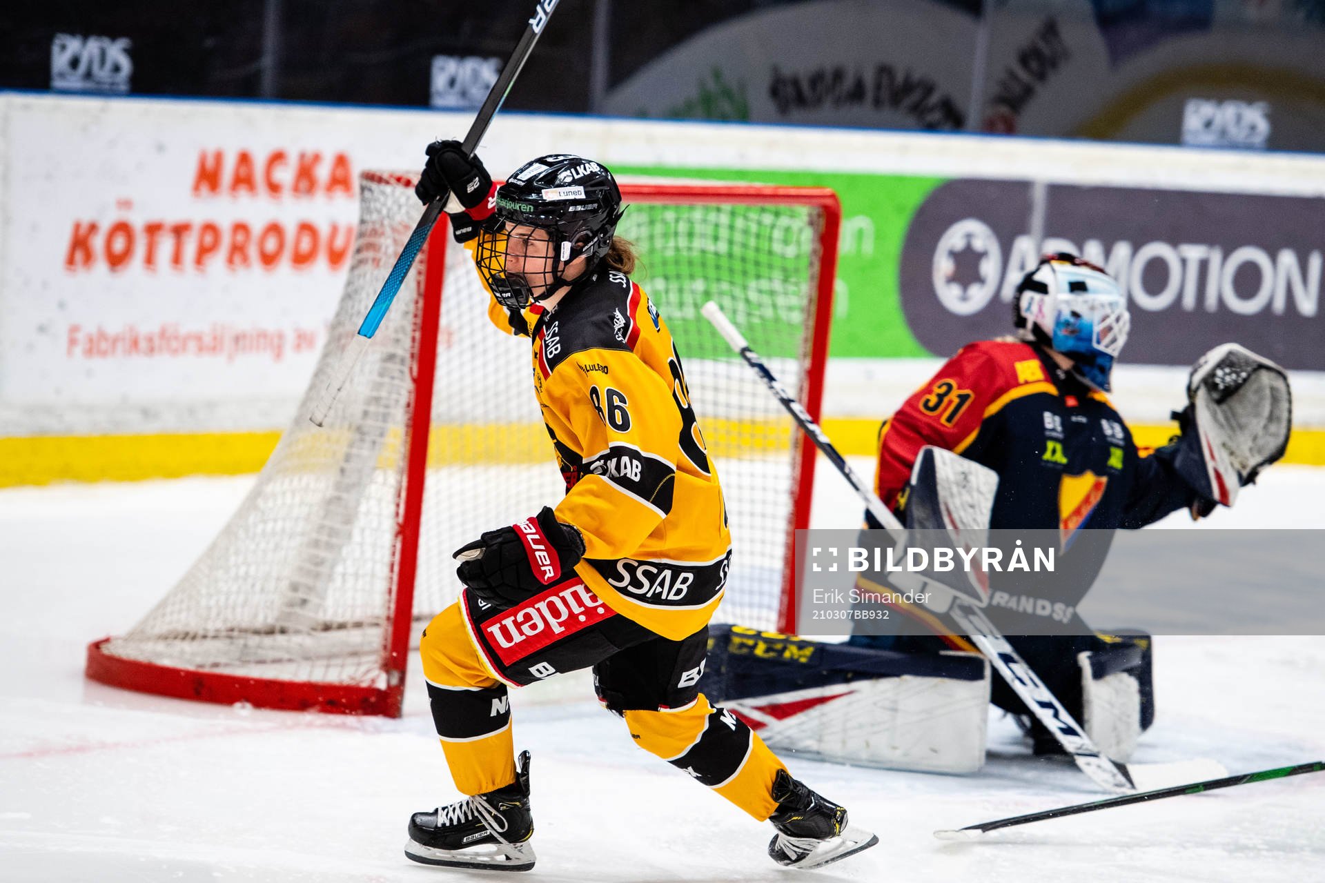 Luleås Michela Cava jublar