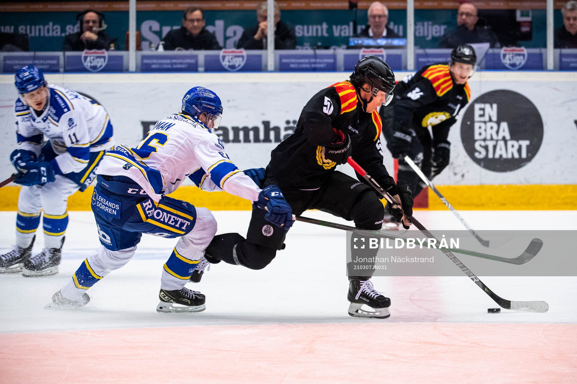 Leksands Nils Åman och Brynäs Tomi Sallinen