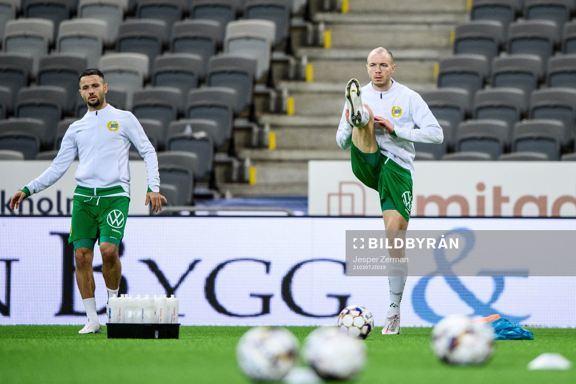 Hammarbys Mohanad Jeahze och Jon Gudni Fjoluson