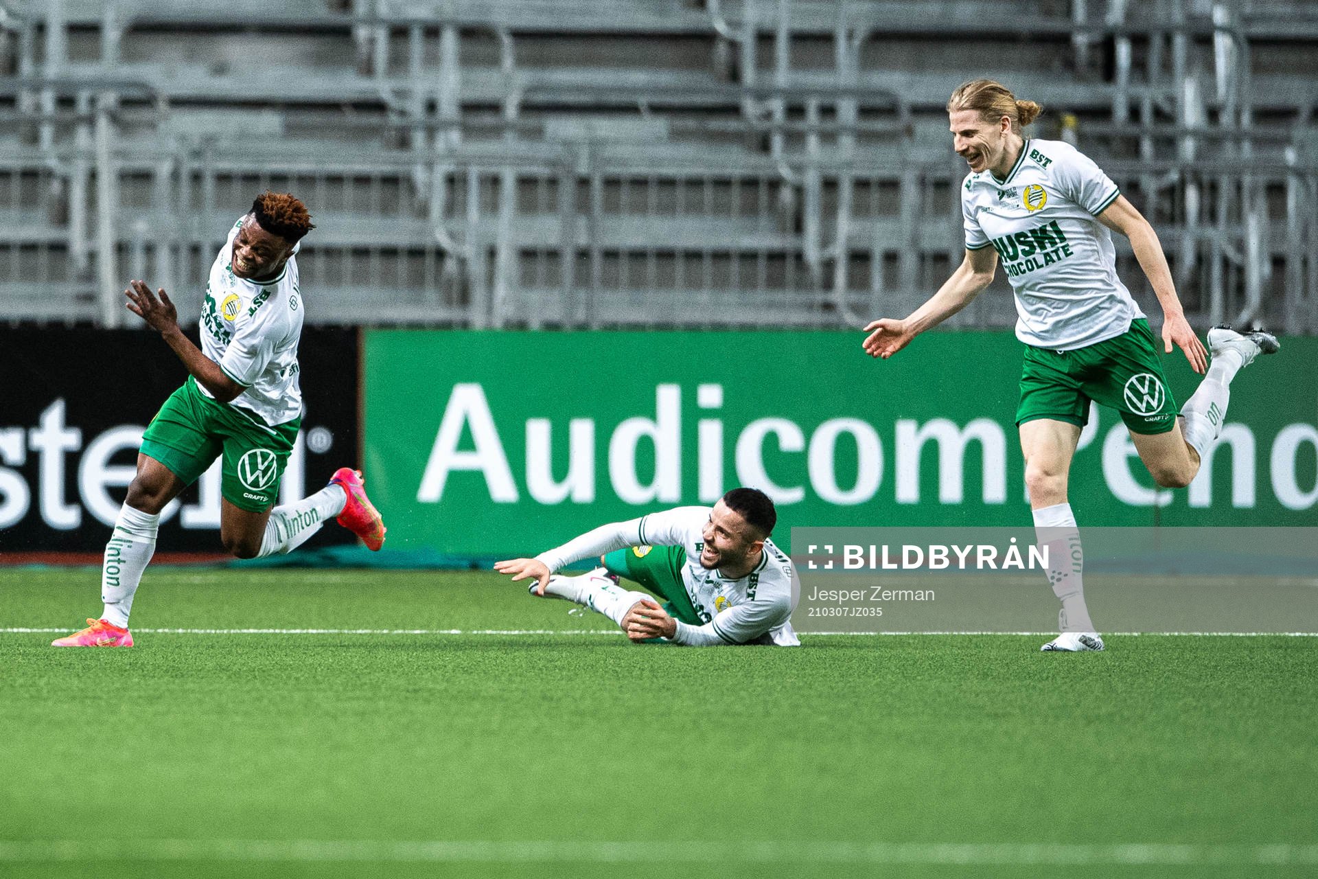 Hammarbys Akinkunmi Amoo, Mohanad Jeahze och Gustav