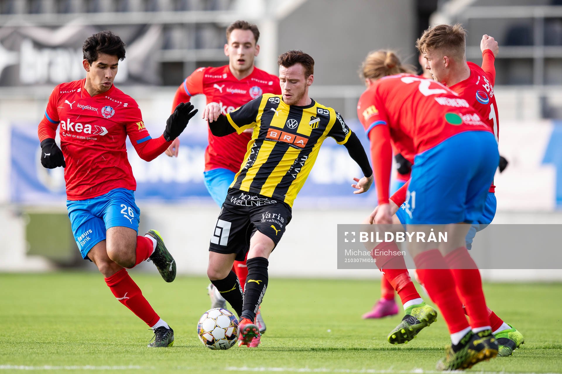 Helsingborgs Victor Göransson och Häckens Tobias Heintz