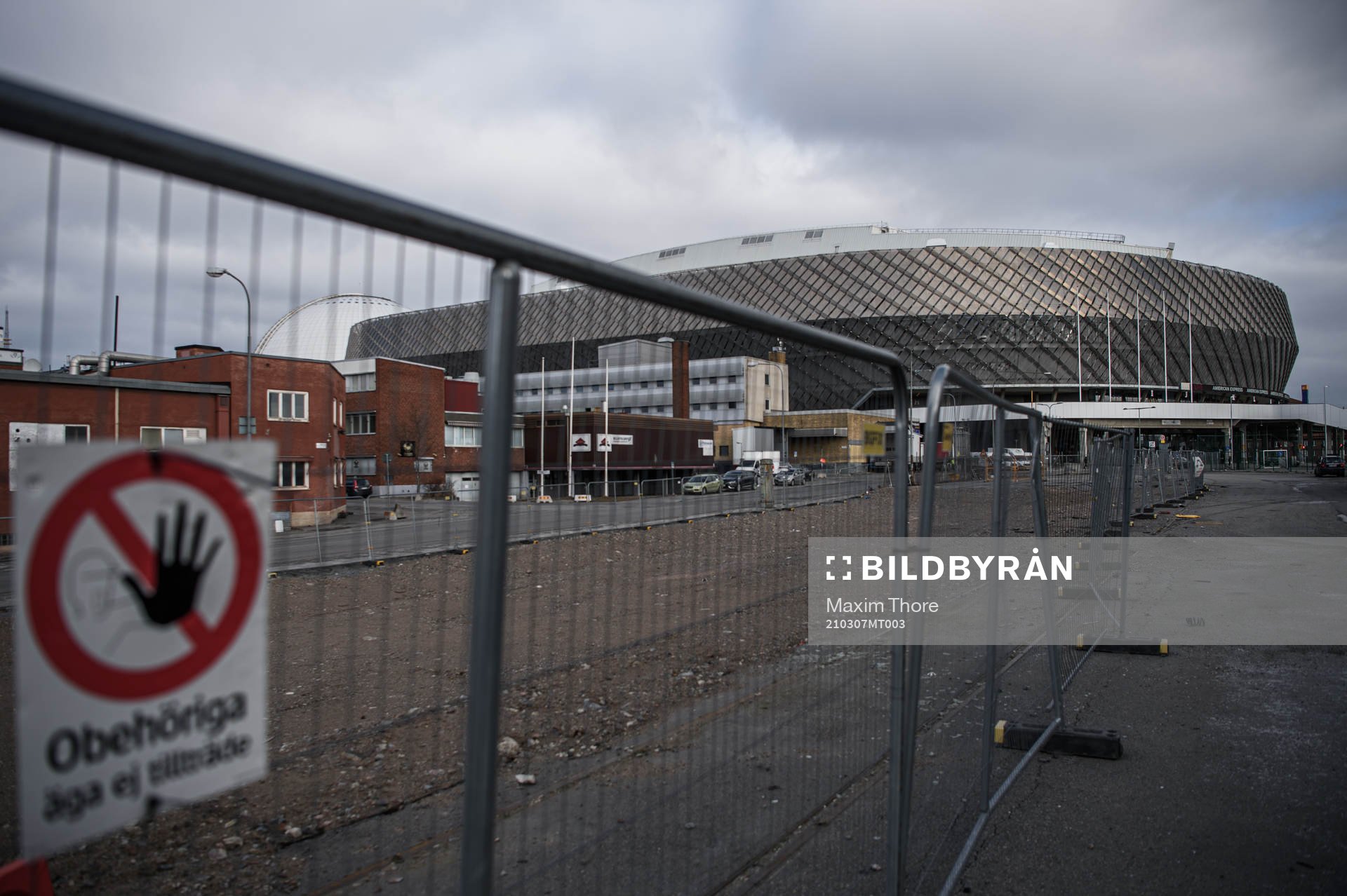 Exteriör av Tele2 Arena