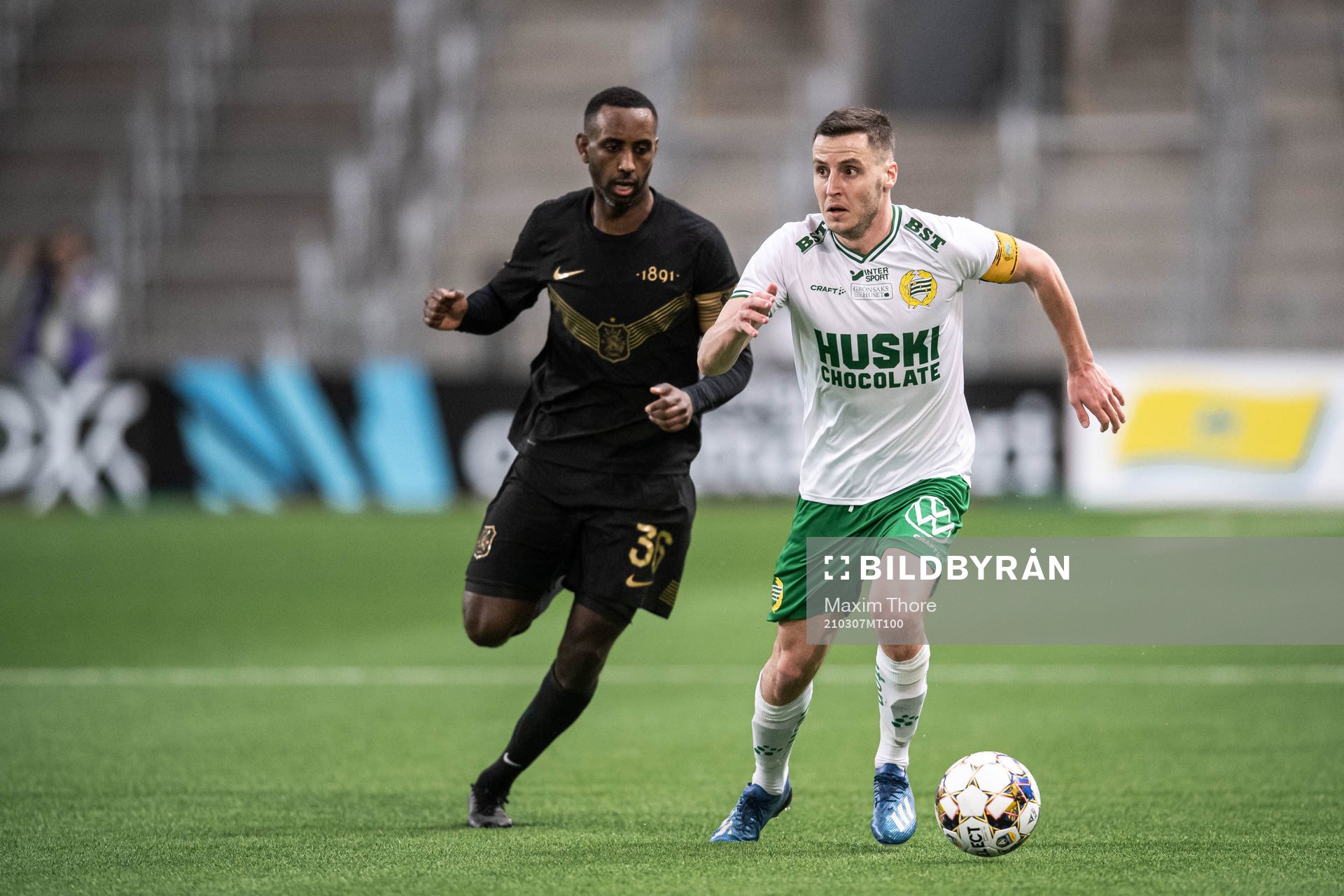 s Henok Goitom och Hammarbys Jeppe Andersen