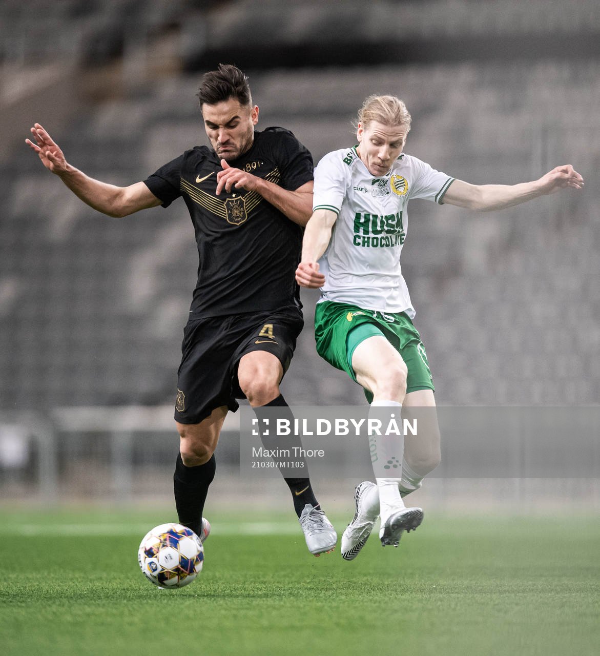s Sotirios Papagiannopoulos och Hammarbys Gustav Ludwigson