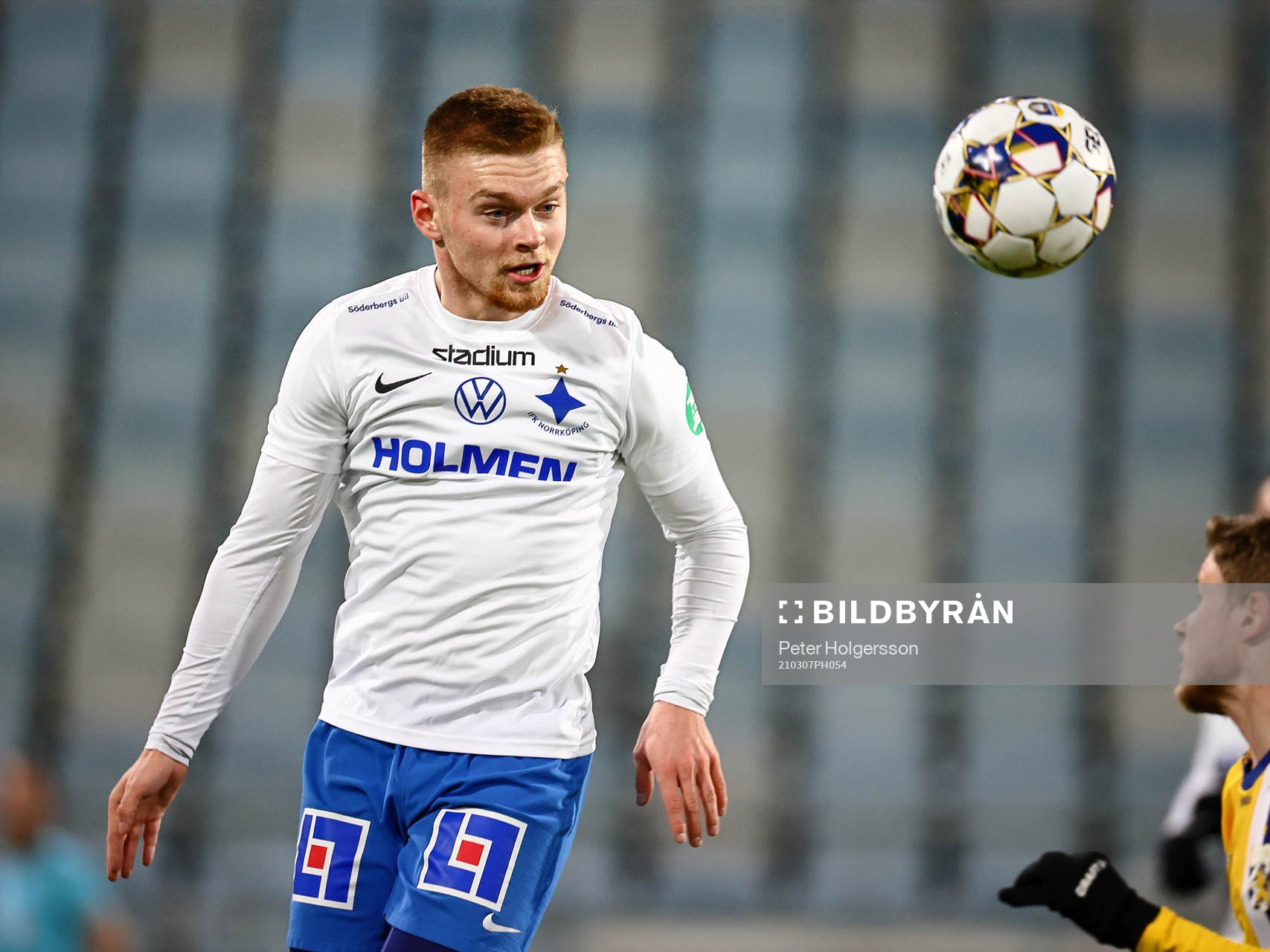 IFK Norrköpings Dino Salihovic under fotbollsmatchen i Svenska Cupen mellan IFK Norrköping och IFK Göteborg den 7 mars 2021 i Norrköping.
