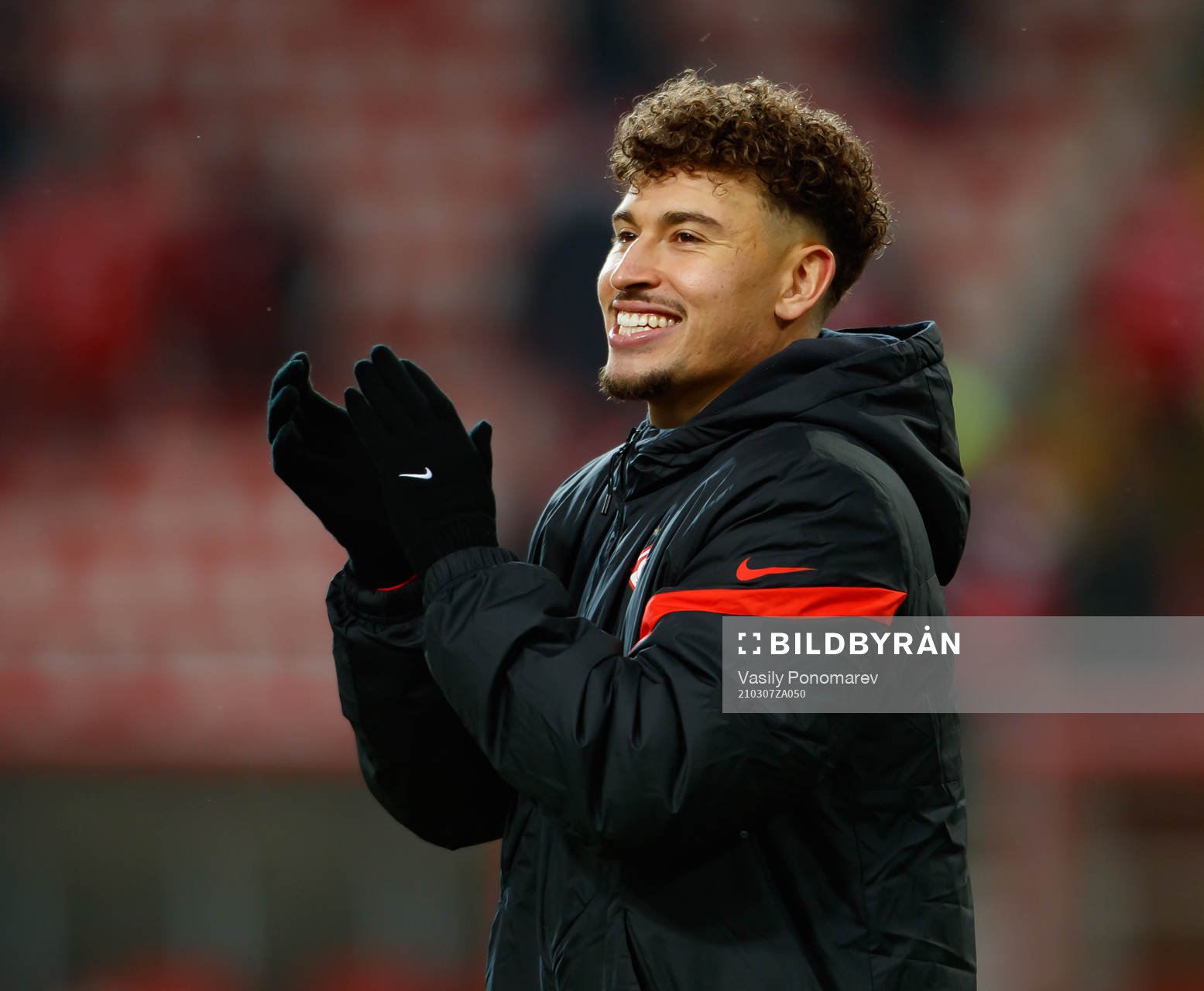 Jordan Larsson of Spartak Moscow during the Russian Premier League football match between Spartak Moscow and Krasnodar on March 7, 2021 in Moscow, Russia.