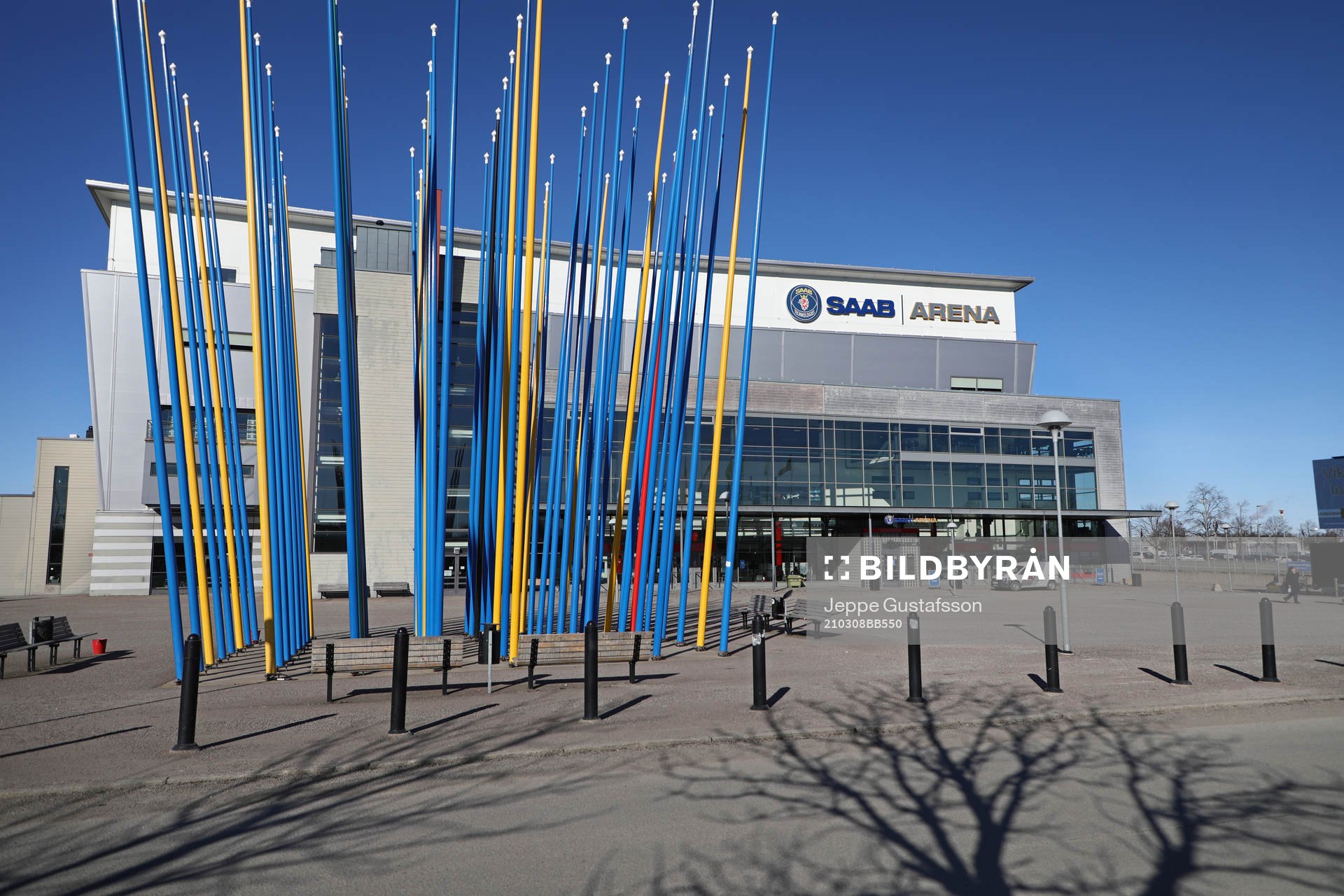Generell bild utanför Saab arena, hemmaarena för