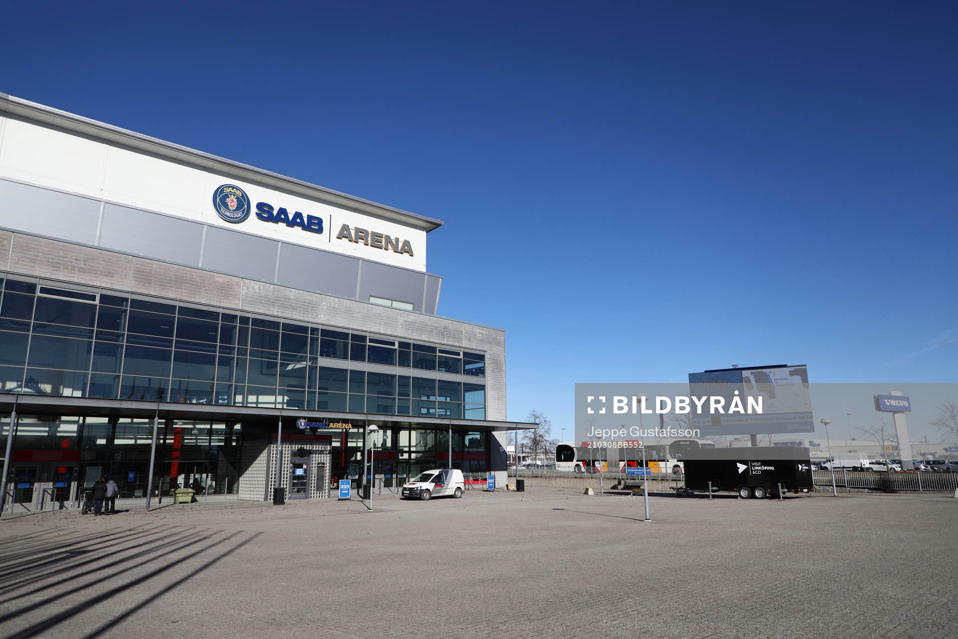 Generell bild utanför Saab arena, hemmaarena för