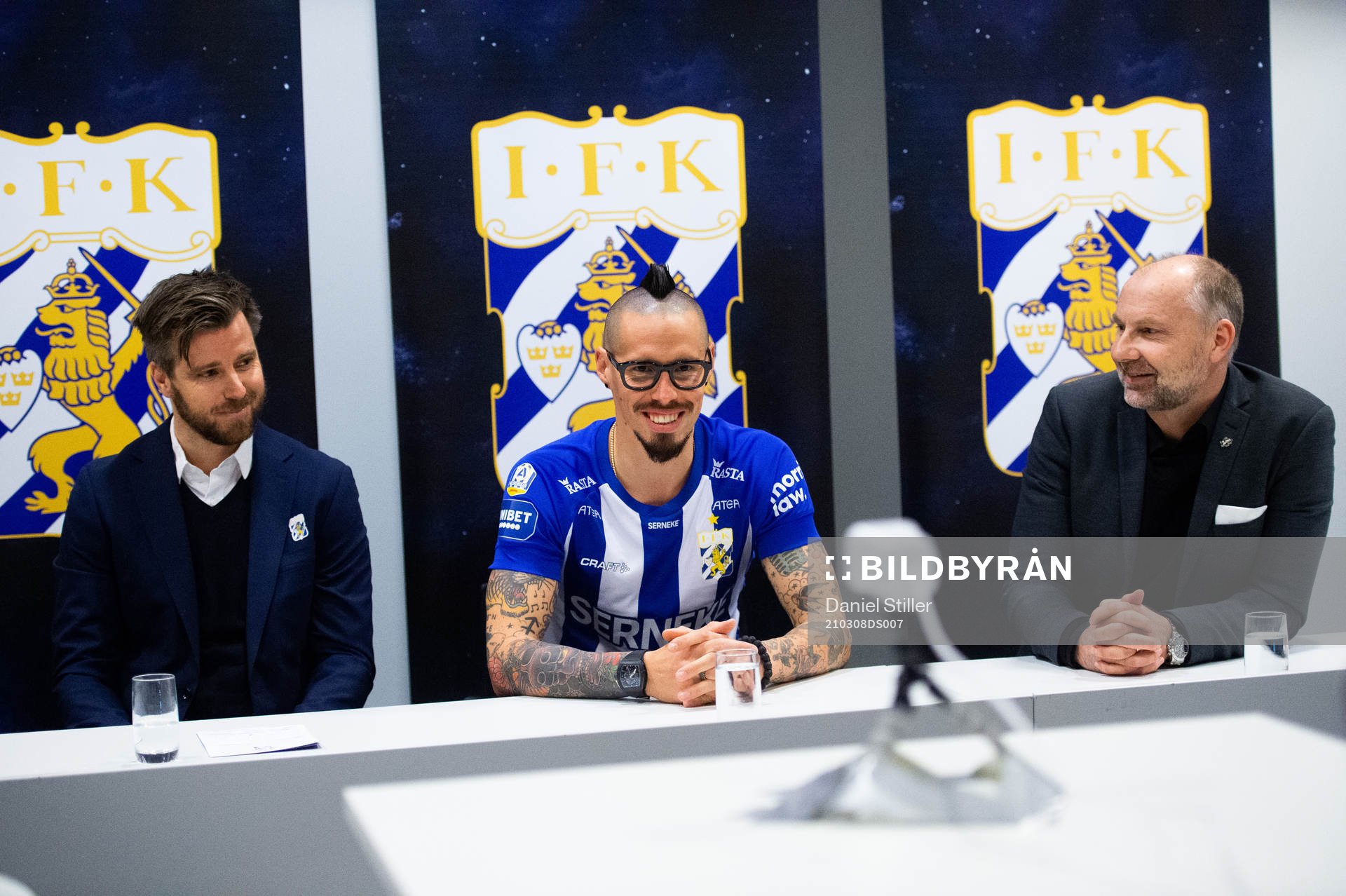Sportchef Pontus Farnerud, nyförvärvet Marek Hamsik och