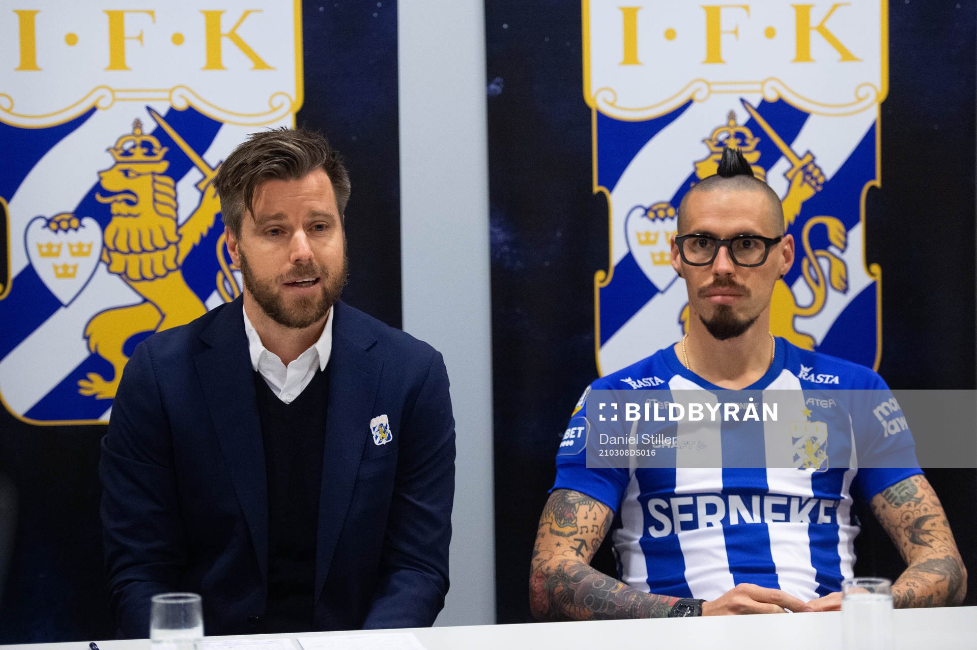 Sportchef Pontus Farnerud och nyförvärvet Marek Hamsik