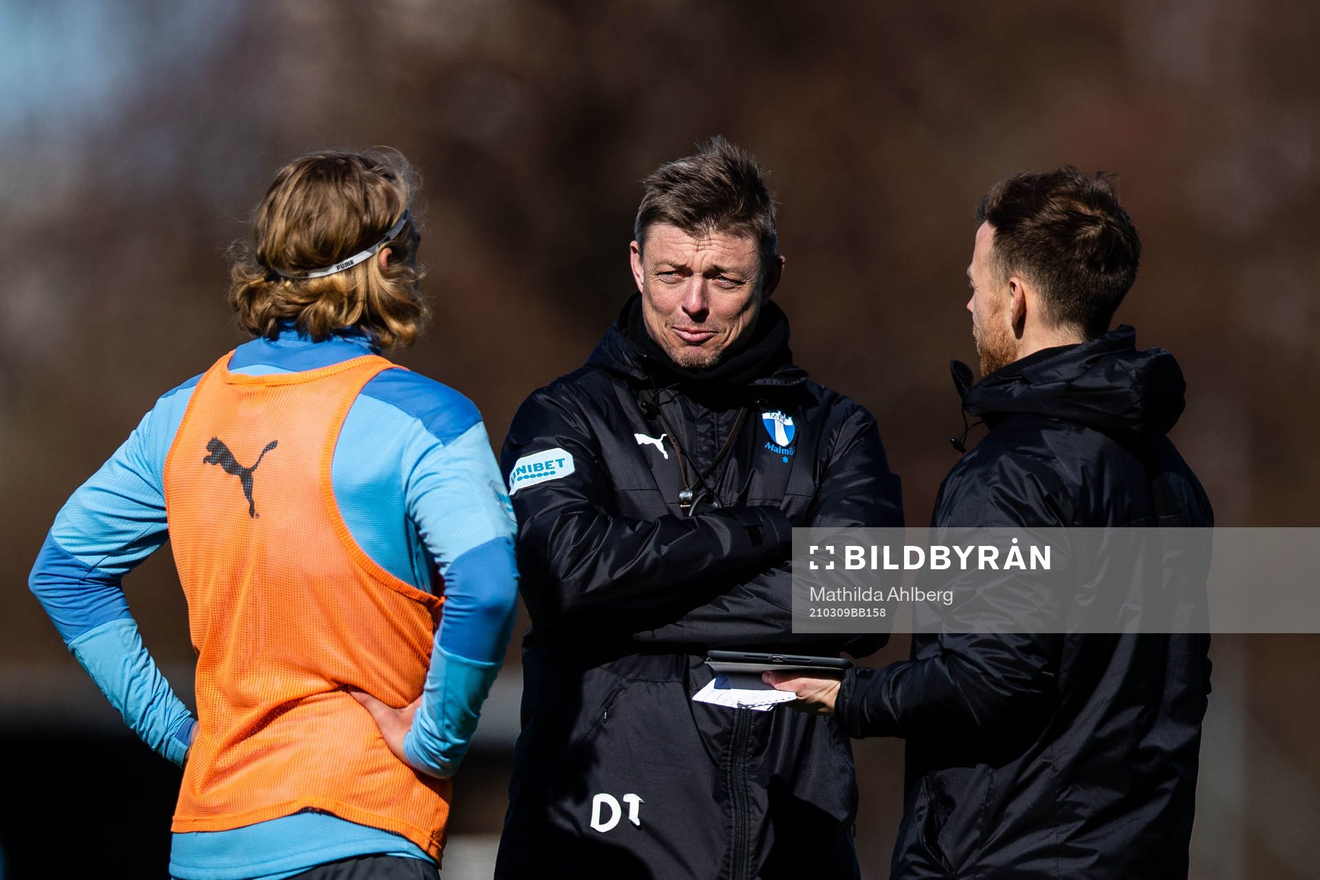 Jon Dahl Tomasson  under en träning med Malmö FF den 9 mars 2021 i Malmö. 