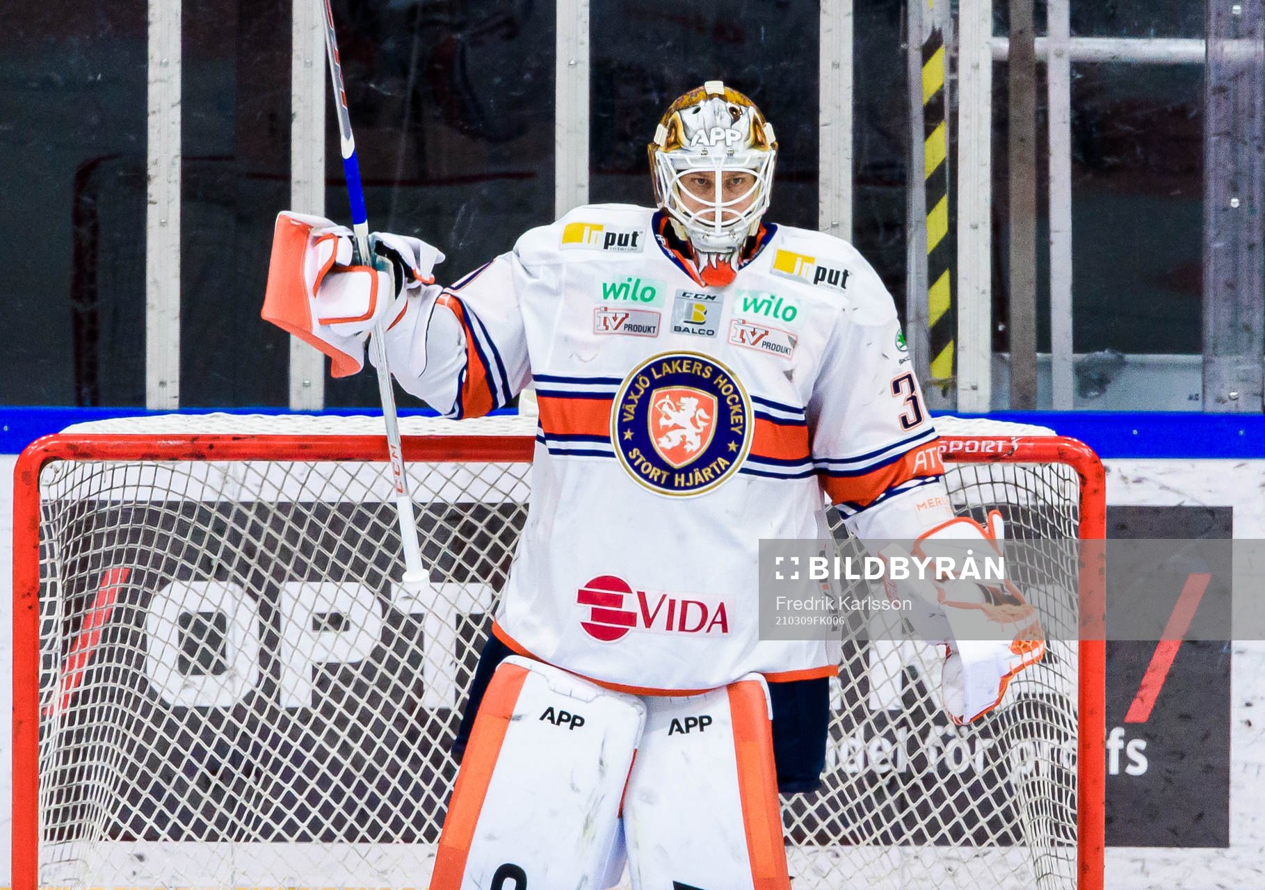 Växjös målvakt Viktor Fasth