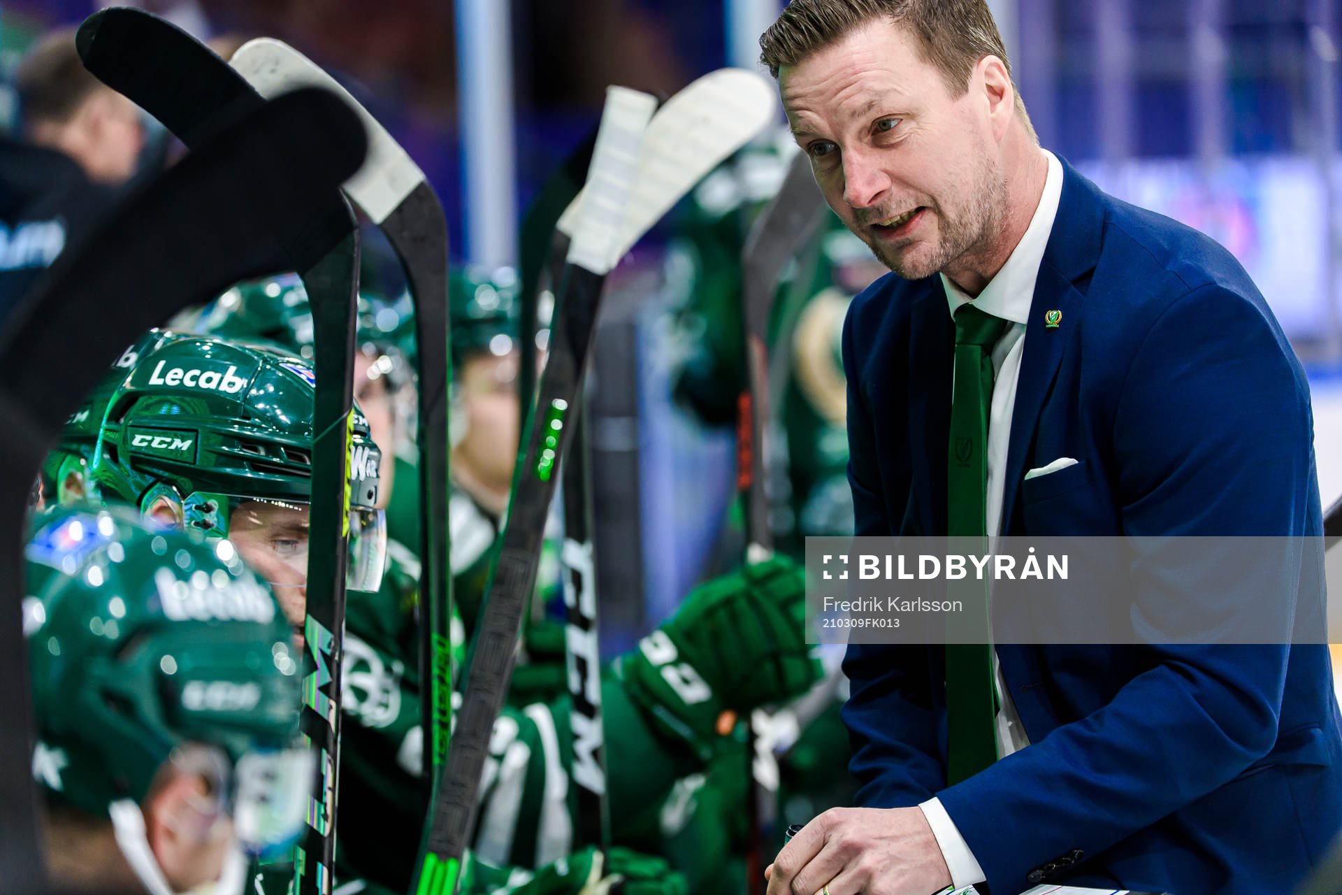 Färjestads tränare Johan Pennerborn
