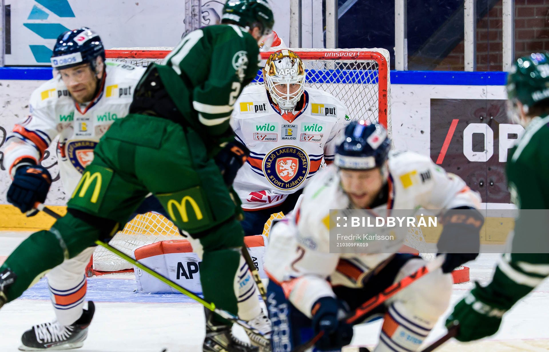 Växjös målvakt Viktor Fasth