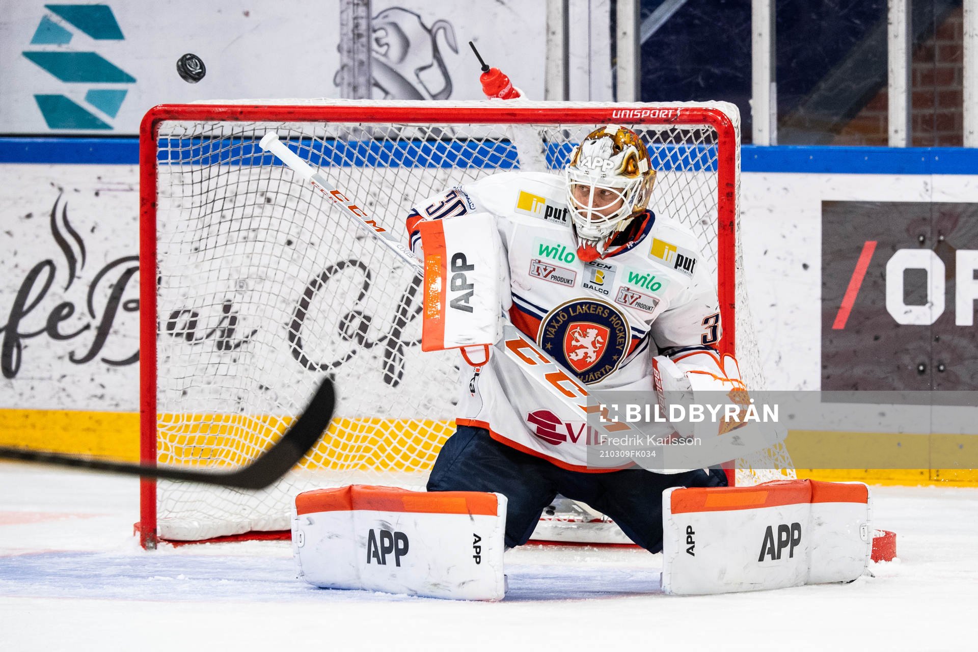 Växjös målvakt Viktor Fasth