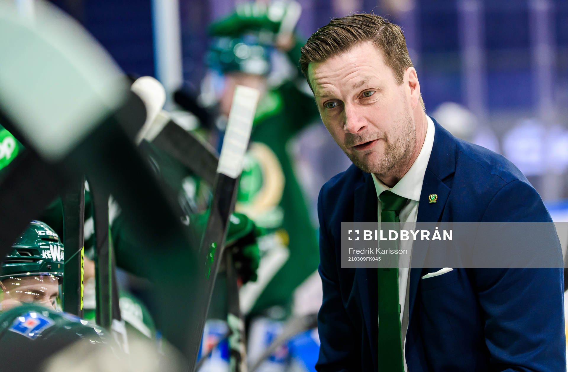 Färjestads tränare Johan Pennerborn