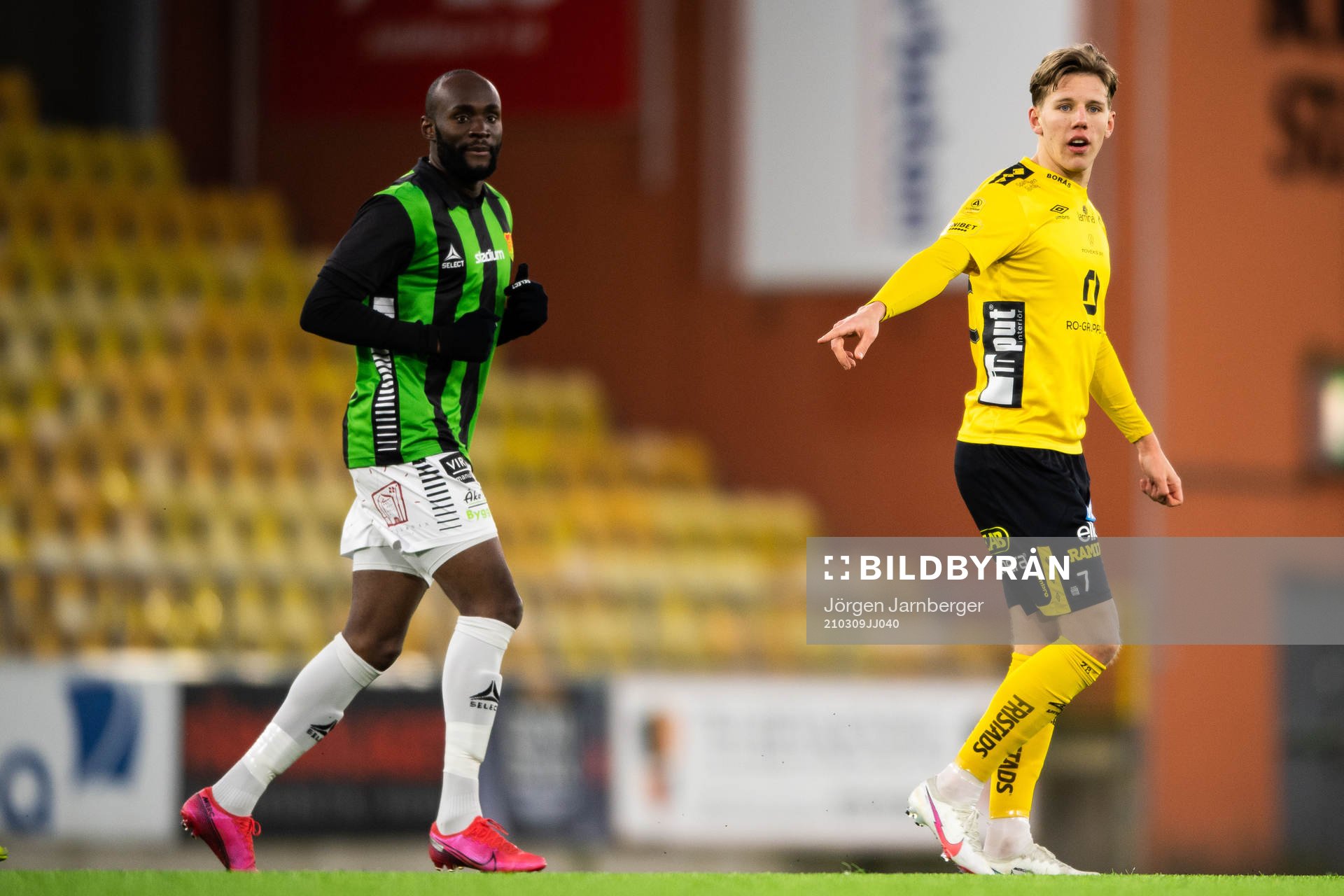 GAIS Boris Lumbana och Elfsborgs Noah Söderberg