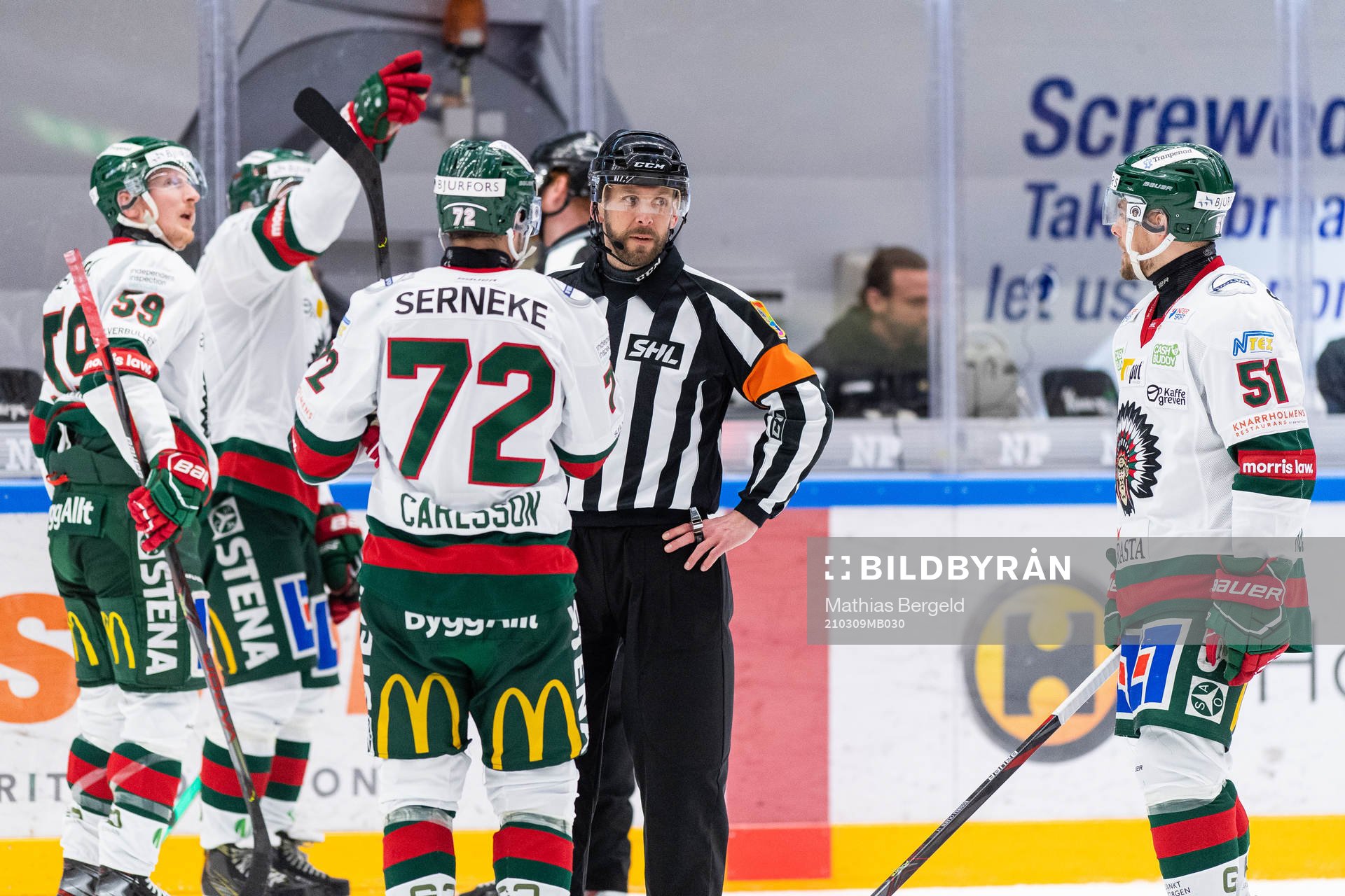 Frölundas Patrik Carlsson och Mats Rosseli Olsen i