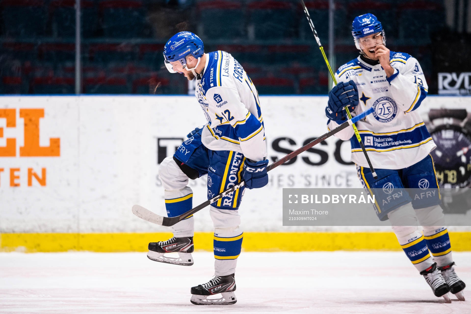 Leksands Fredrik Forsberg jublar