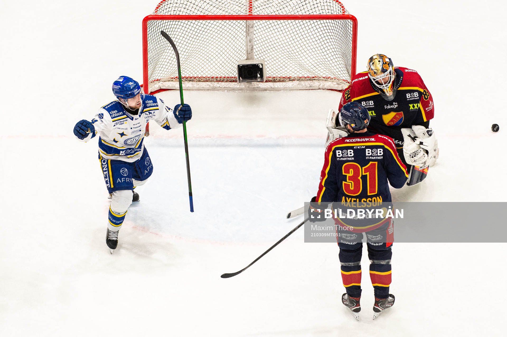 Leksands Daniel Gunnarsson (ej i bild) gör det avgörande