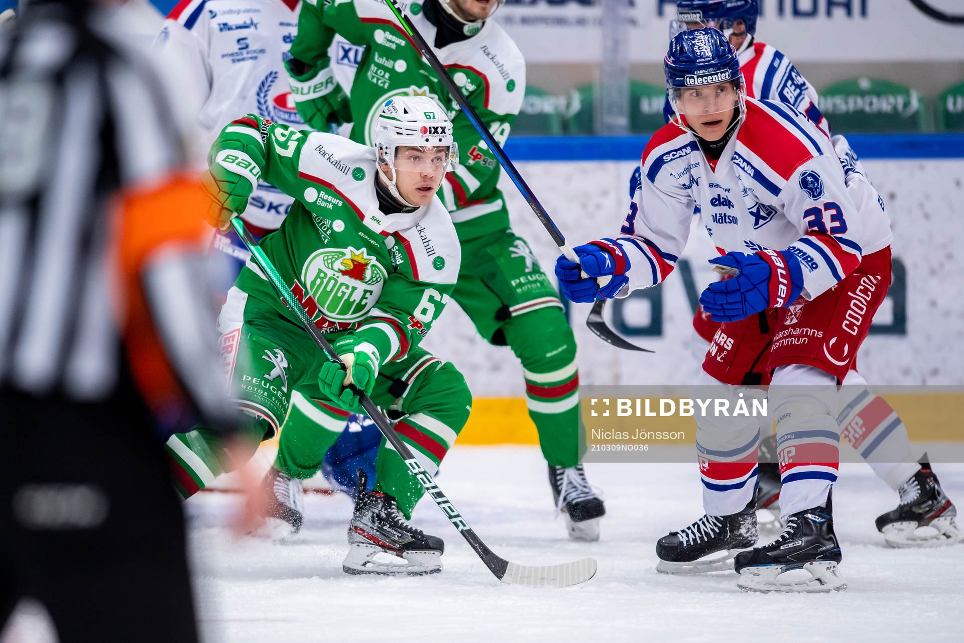 Rögles Leon Bristedt och Oskarshamns Filiph Engsund
