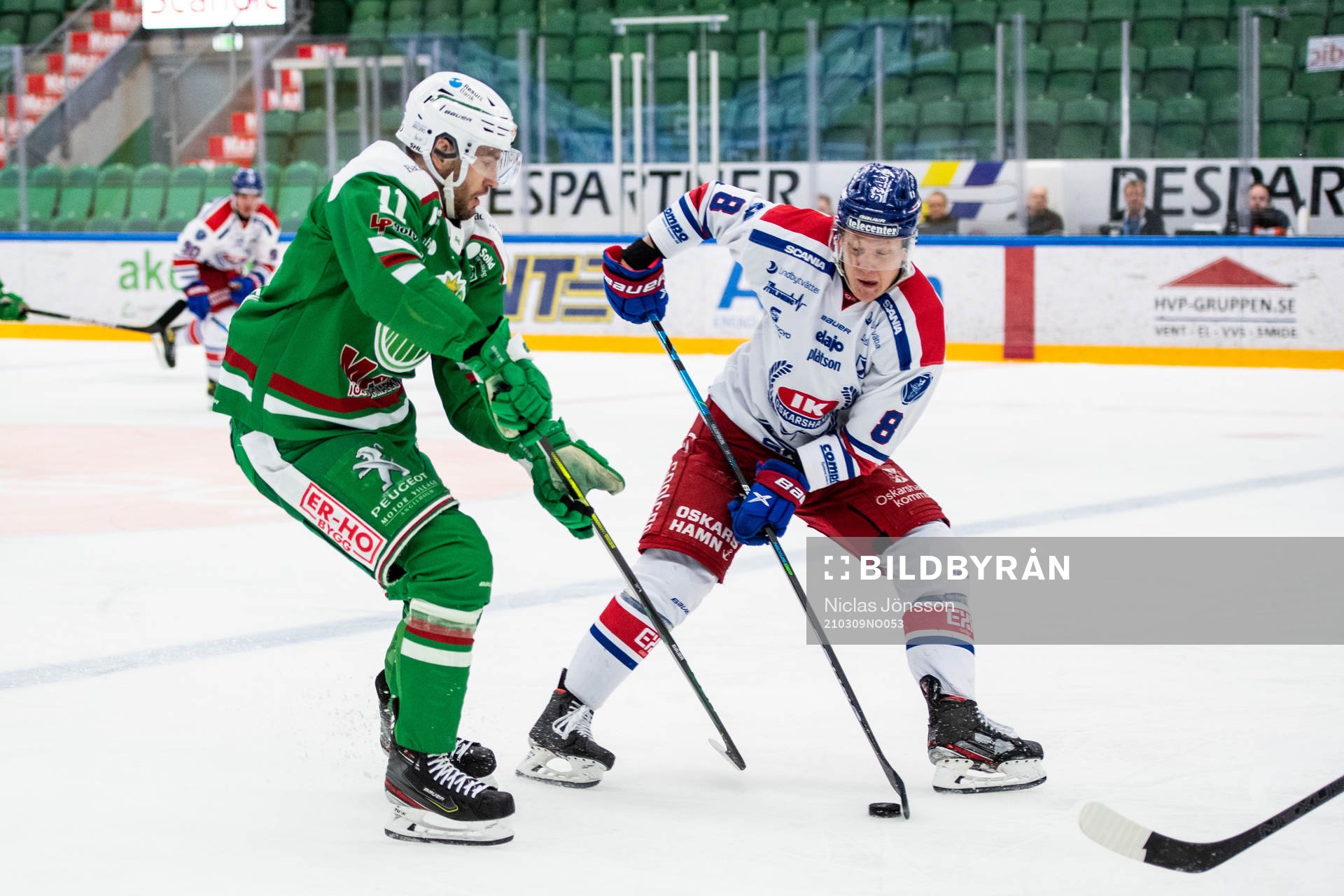 Rögles Mattias Sjögren och Oskarshamns Fredrik Olofsson