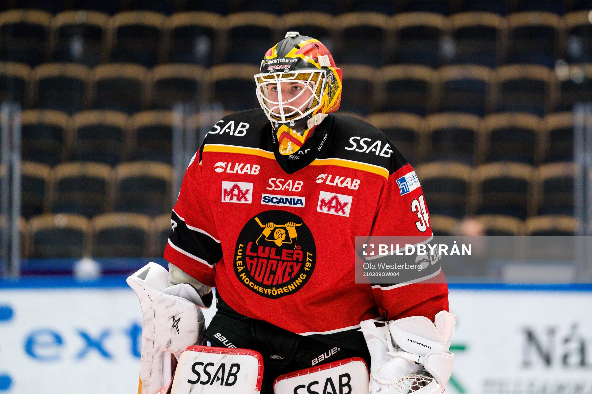 Luleås målvakt Joel Lassinantti